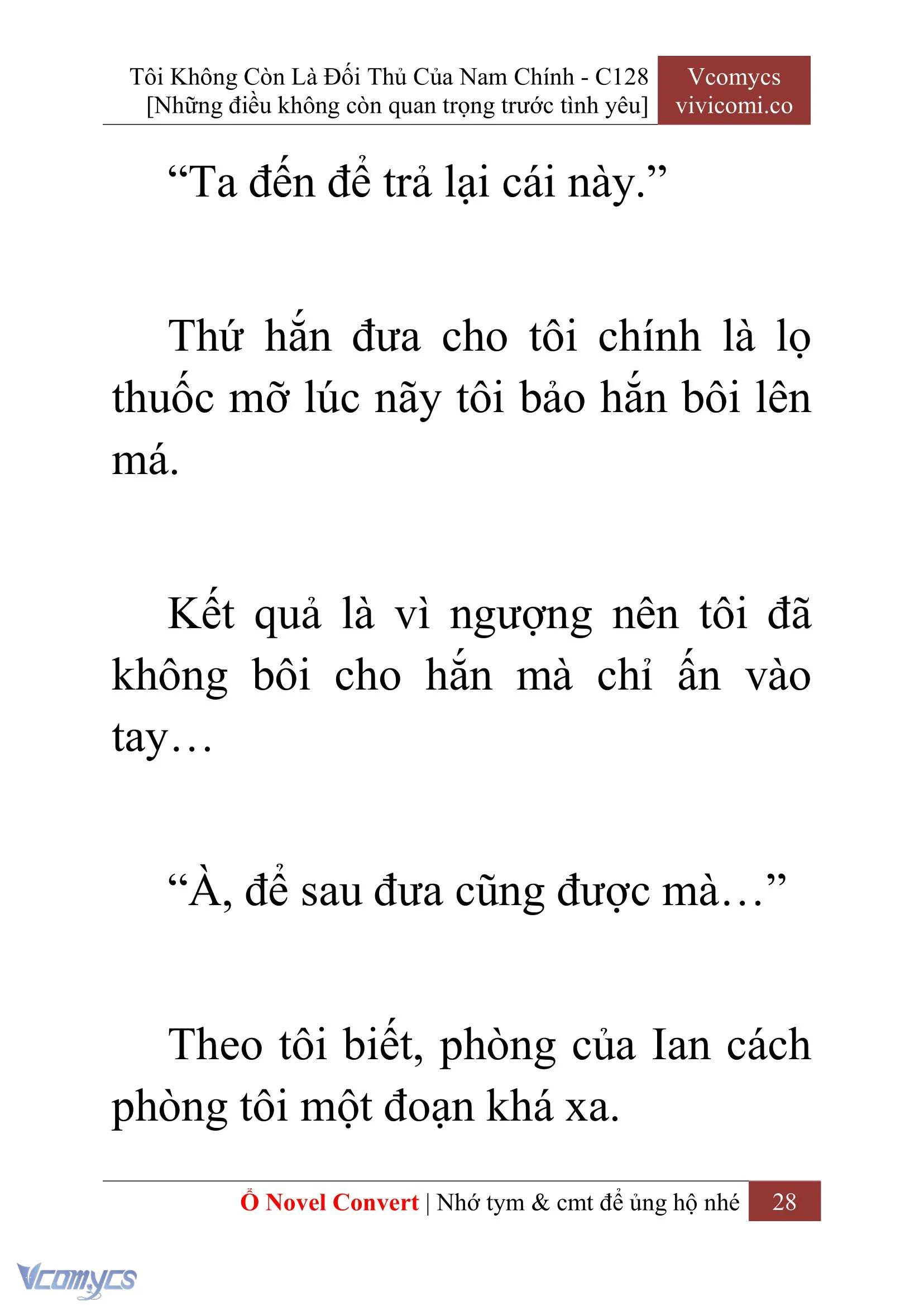 [Novel] Tôi Không Còn Là Đối Thủ Của Nam Chính Chapter  128 - 30