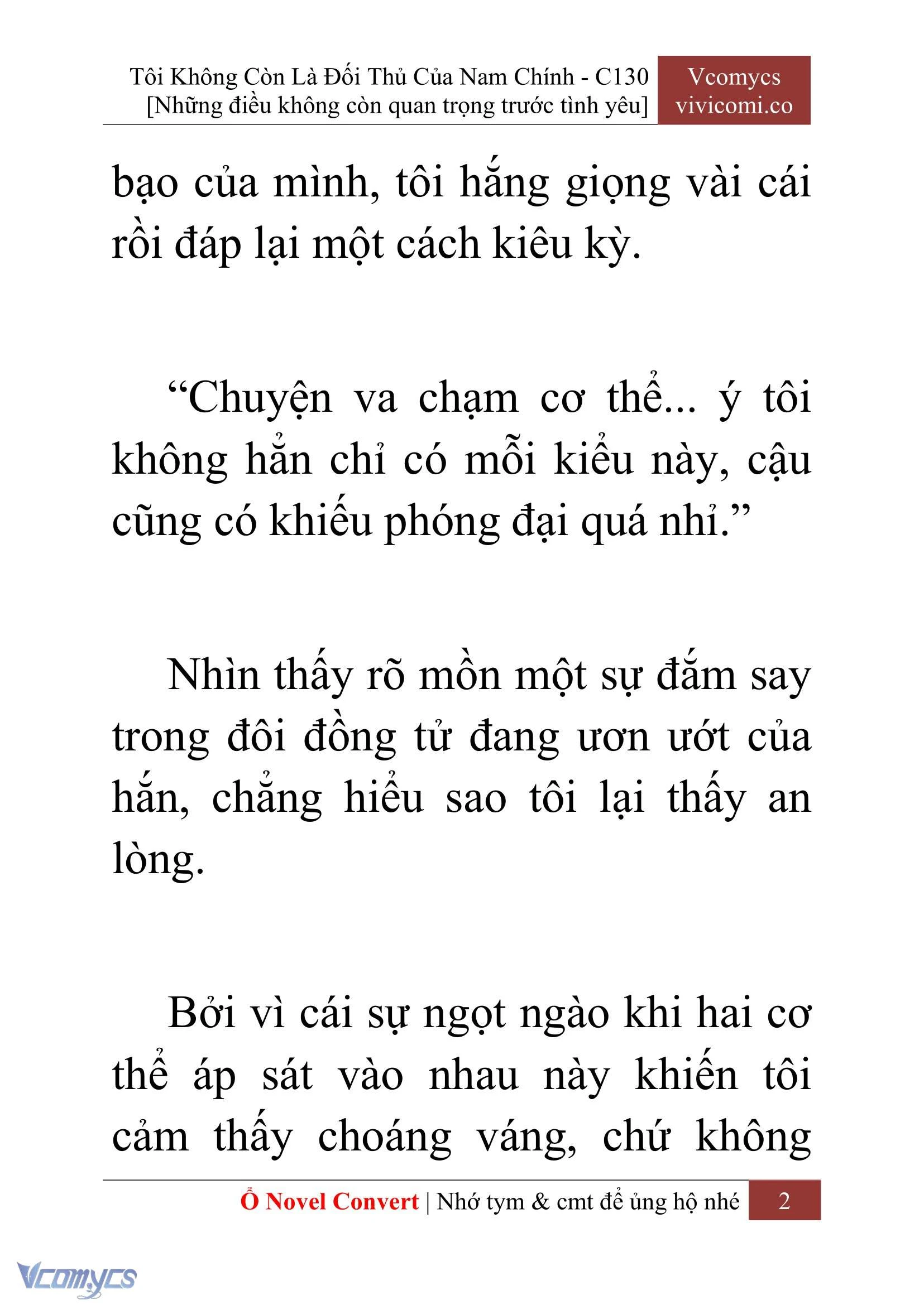 [Novel] Tôi Không Còn Là Đối Thủ Của Nam Chính Chapter  130 - 4