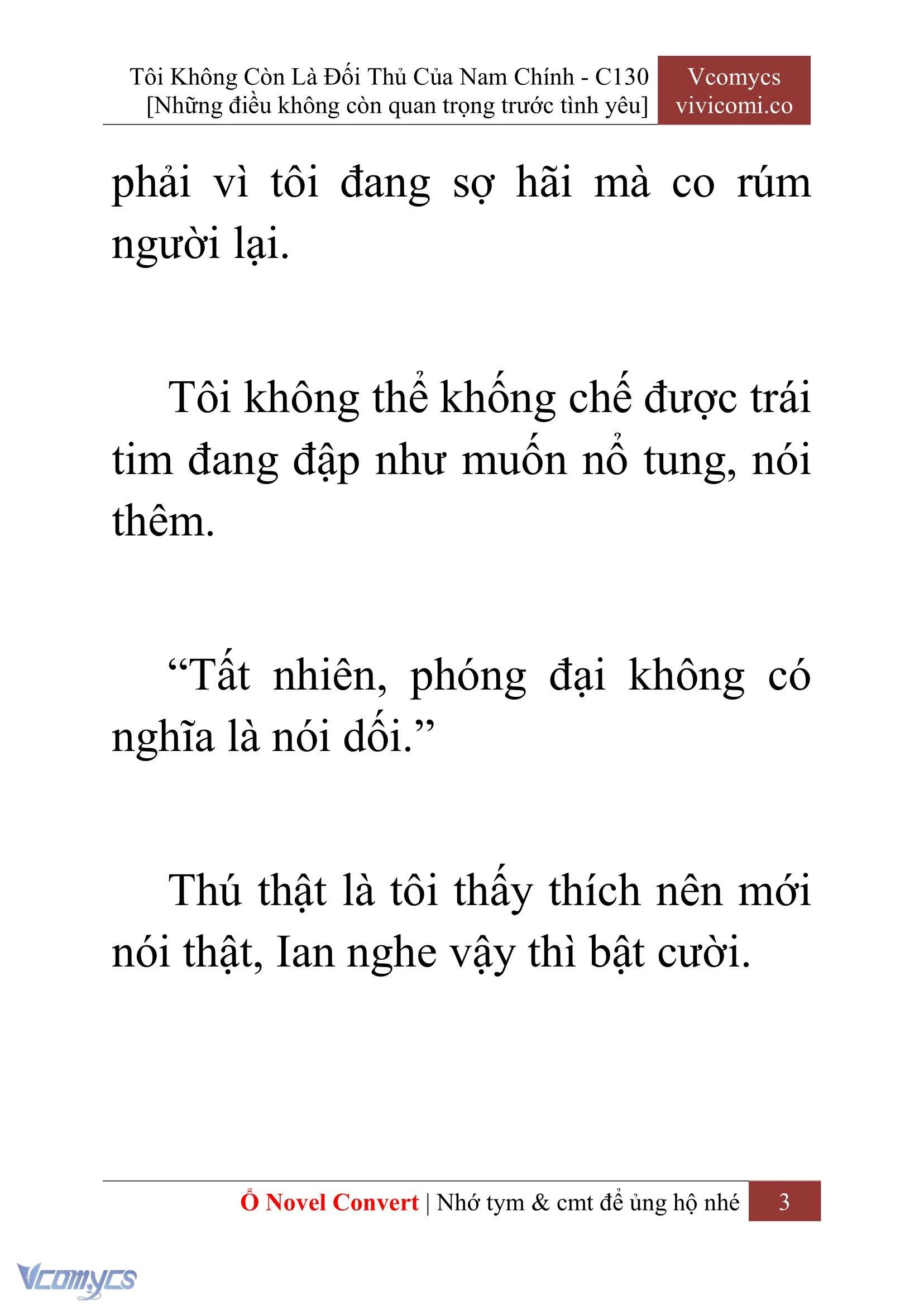 [Novel] Tôi Không Còn Là Đối Thủ Của Nam Chính Chapter  130 - 5