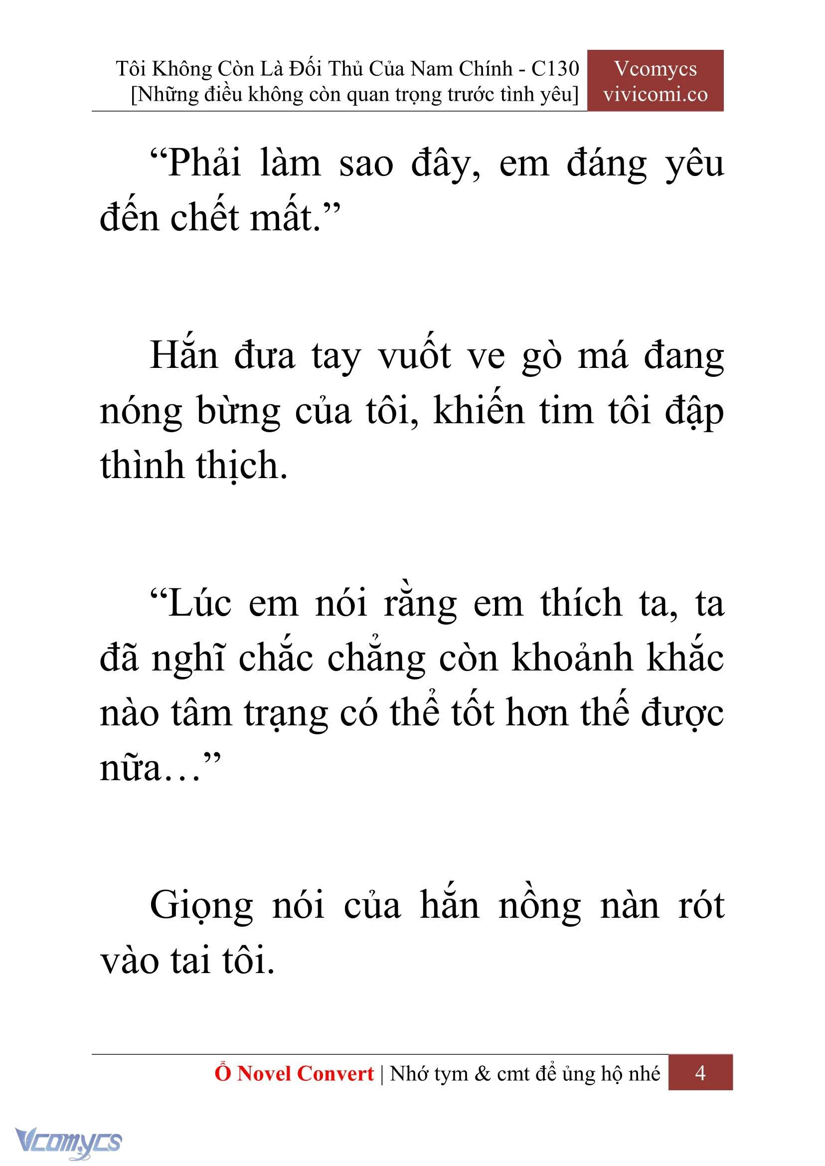 [Novel] Tôi Không Còn Là Đối Thủ Của Nam Chính Chapter  130 - 6