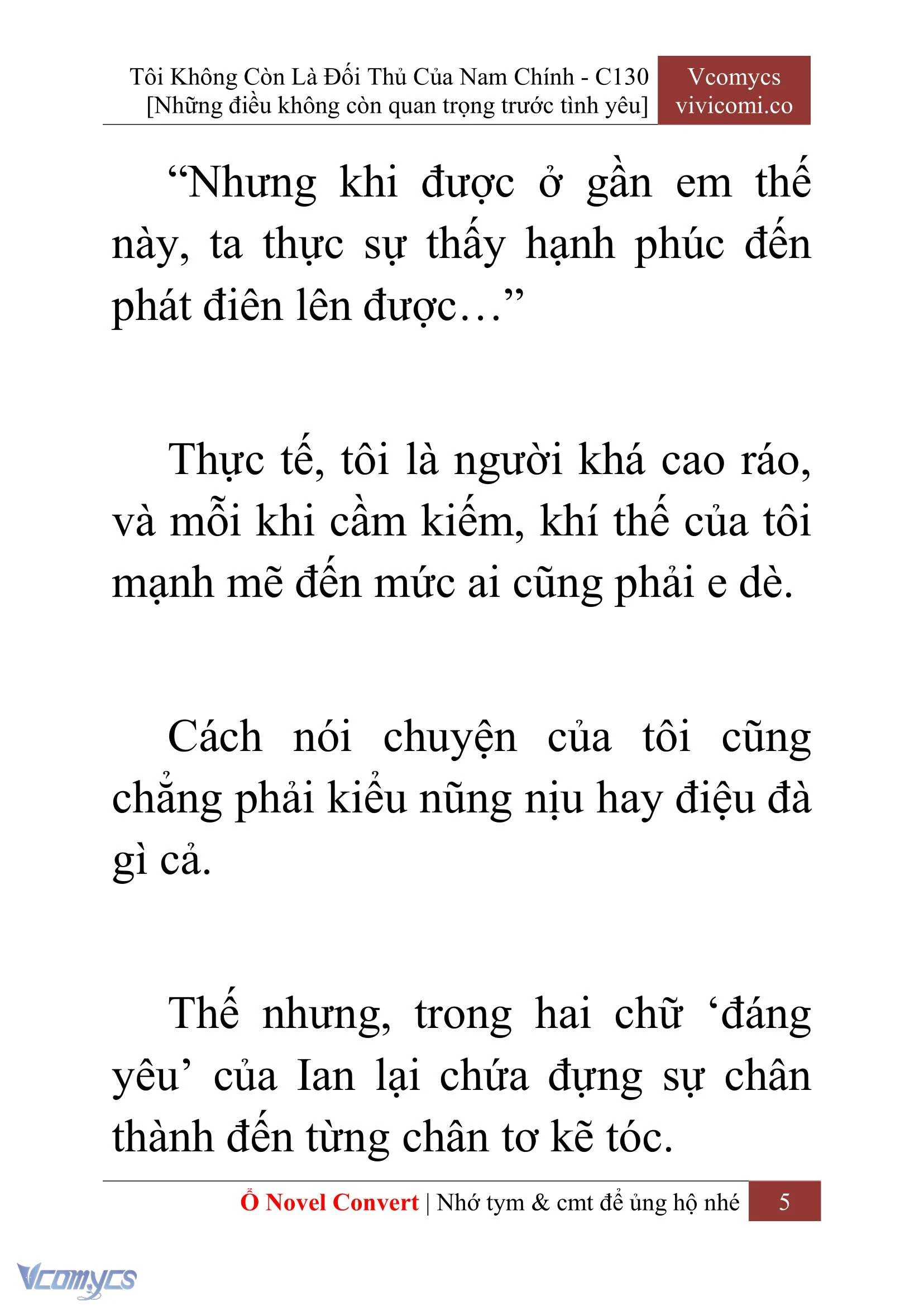 [Novel] Tôi Không Còn Là Đối Thủ Của Nam Chính Chapter  130 - 7