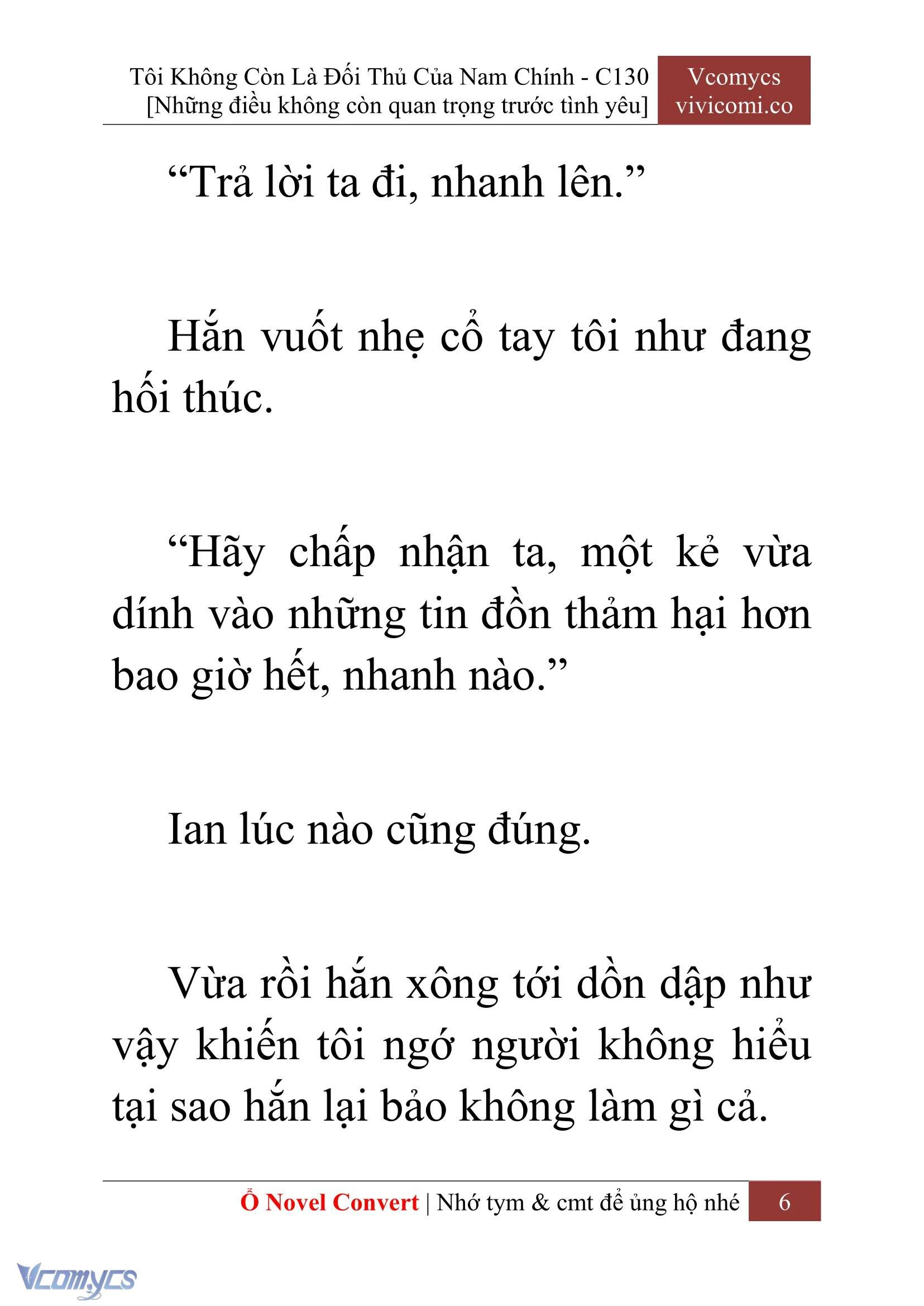 [Novel] Tôi Không Còn Là Đối Thủ Của Nam Chính Chapter  130 - 8