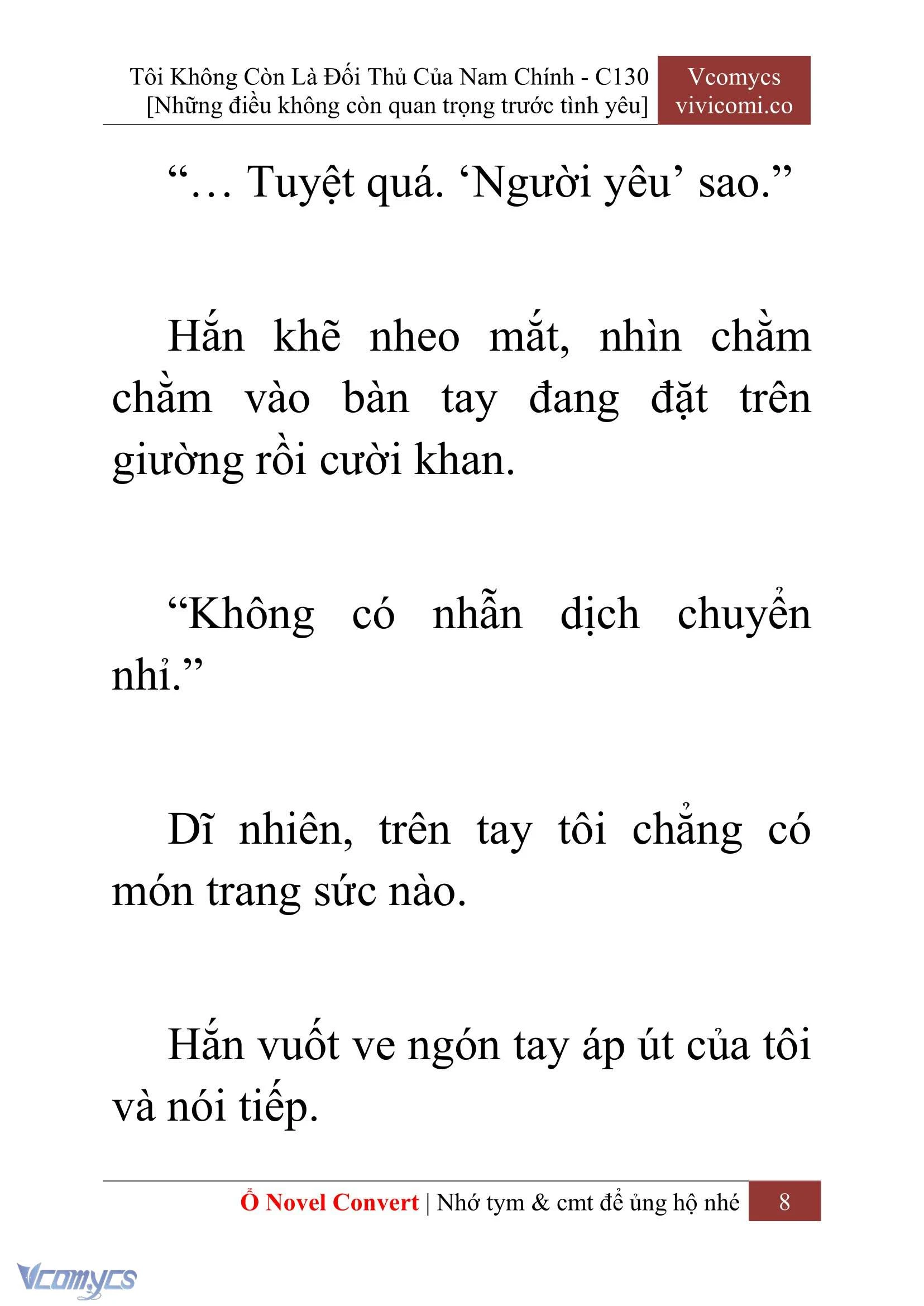 [Novel] Tôi Không Còn Là Đối Thủ Của Nam Chính Chapter  130 - 10