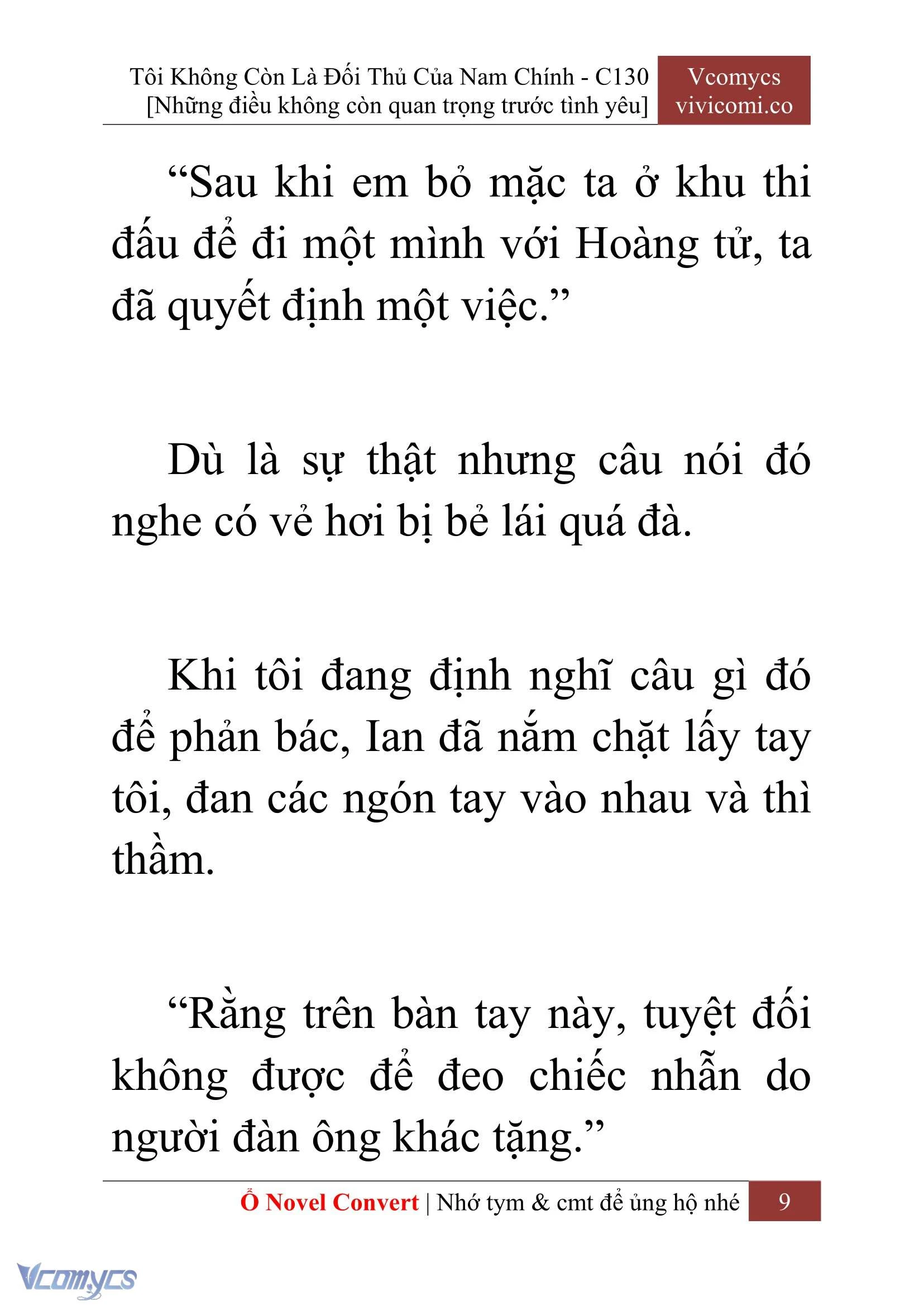[Novel] Tôi Không Còn Là Đối Thủ Của Nam Chính Chapter  130 - 11