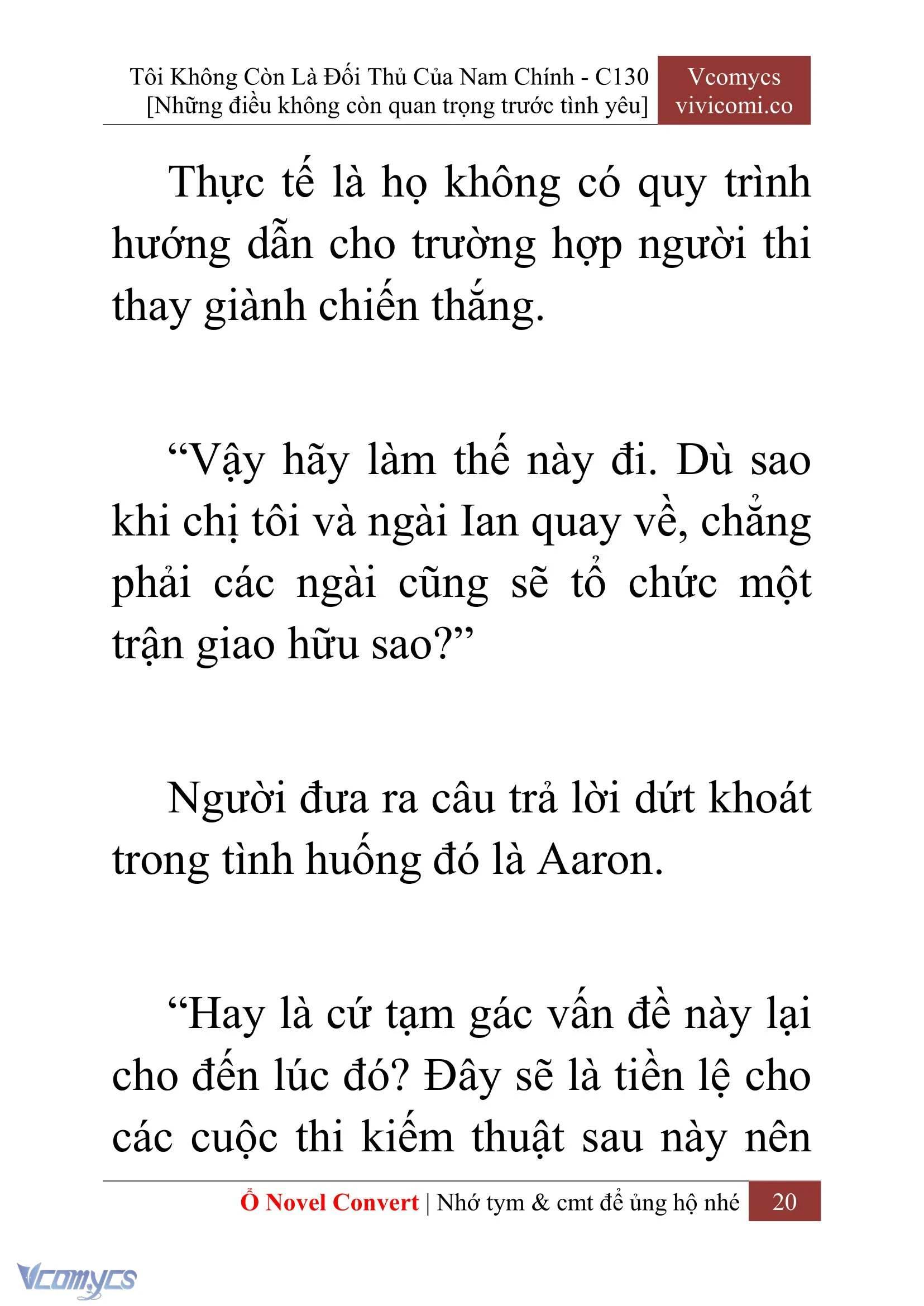 [Novel] Tôi Không Còn Là Đối Thủ Của Nam Chính Chapter  130 - 22