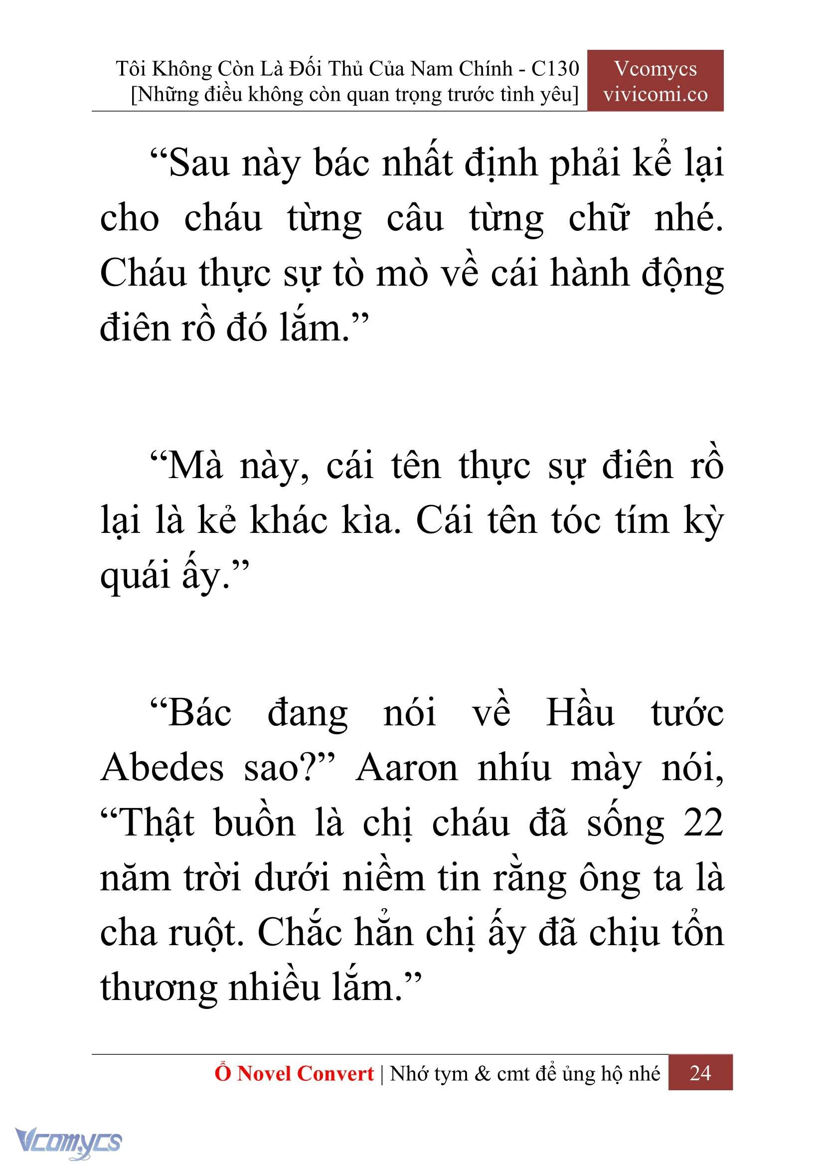[Novel] Tôi Không Còn Là Đối Thủ Của Nam Chính Chapter  130 - 26