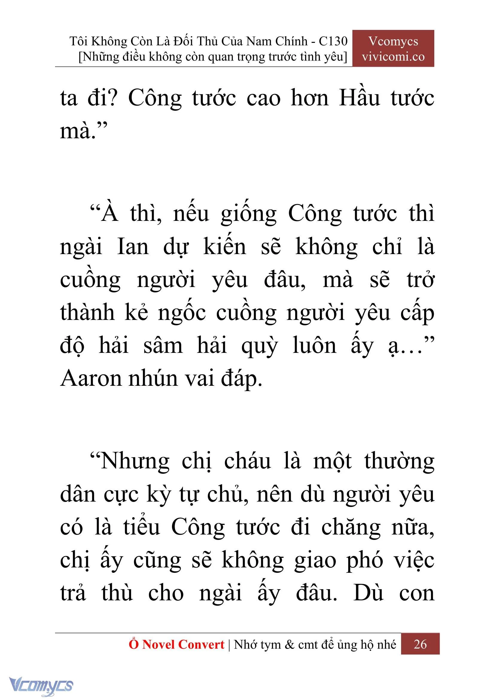 [Novel] Tôi Không Còn Là Đối Thủ Của Nam Chính Chapter  130 - 28