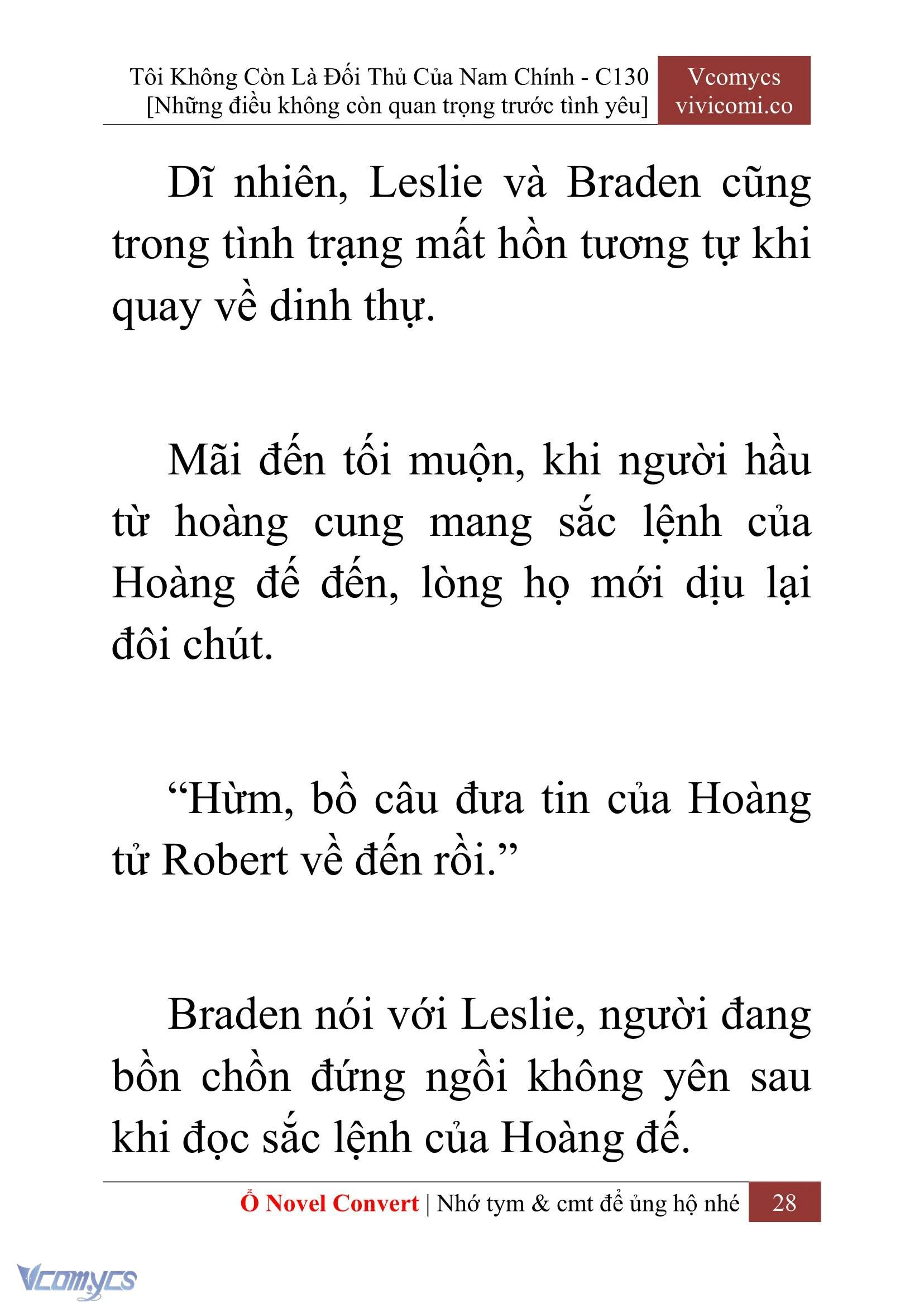 [Novel] Tôi Không Còn Là Đối Thủ Của Nam Chính Chapter  130 - 30