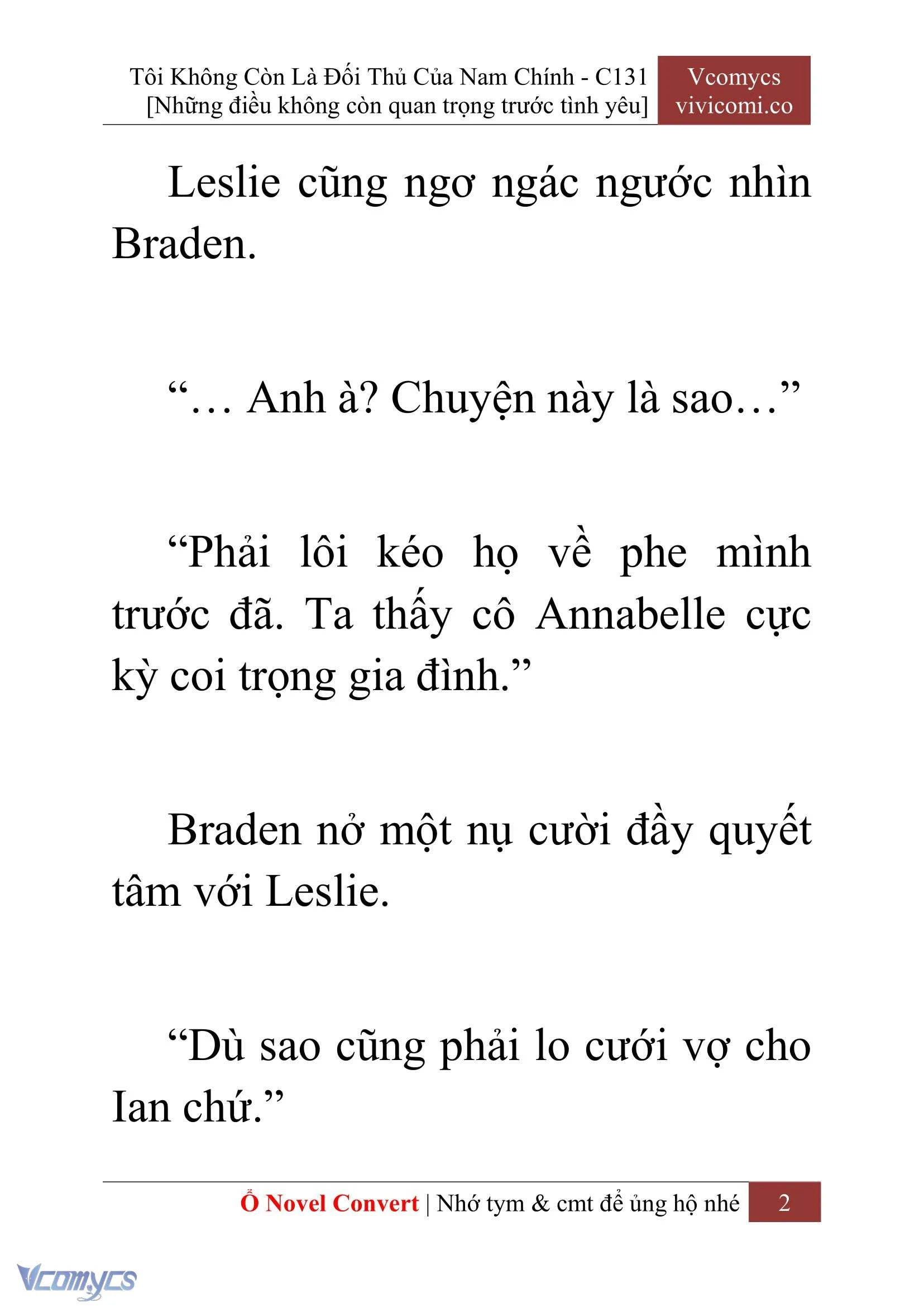 [Novel] Tôi Không Còn Là Đối Thủ Của Nam Chính Chapter  131 - 4