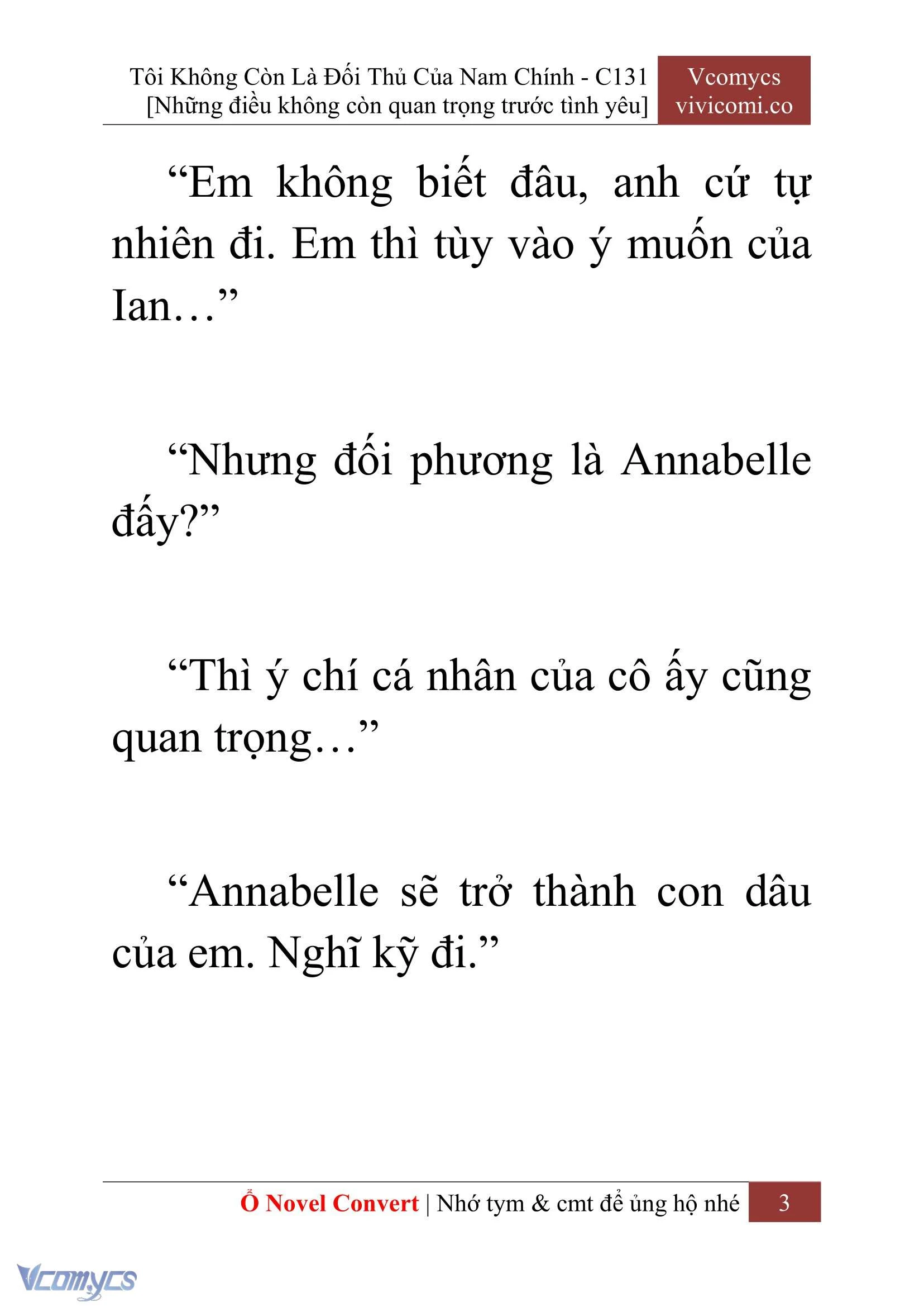 [Novel] Tôi Không Còn Là Đối Thủ Của Nam Chính Chapter  131 - 5