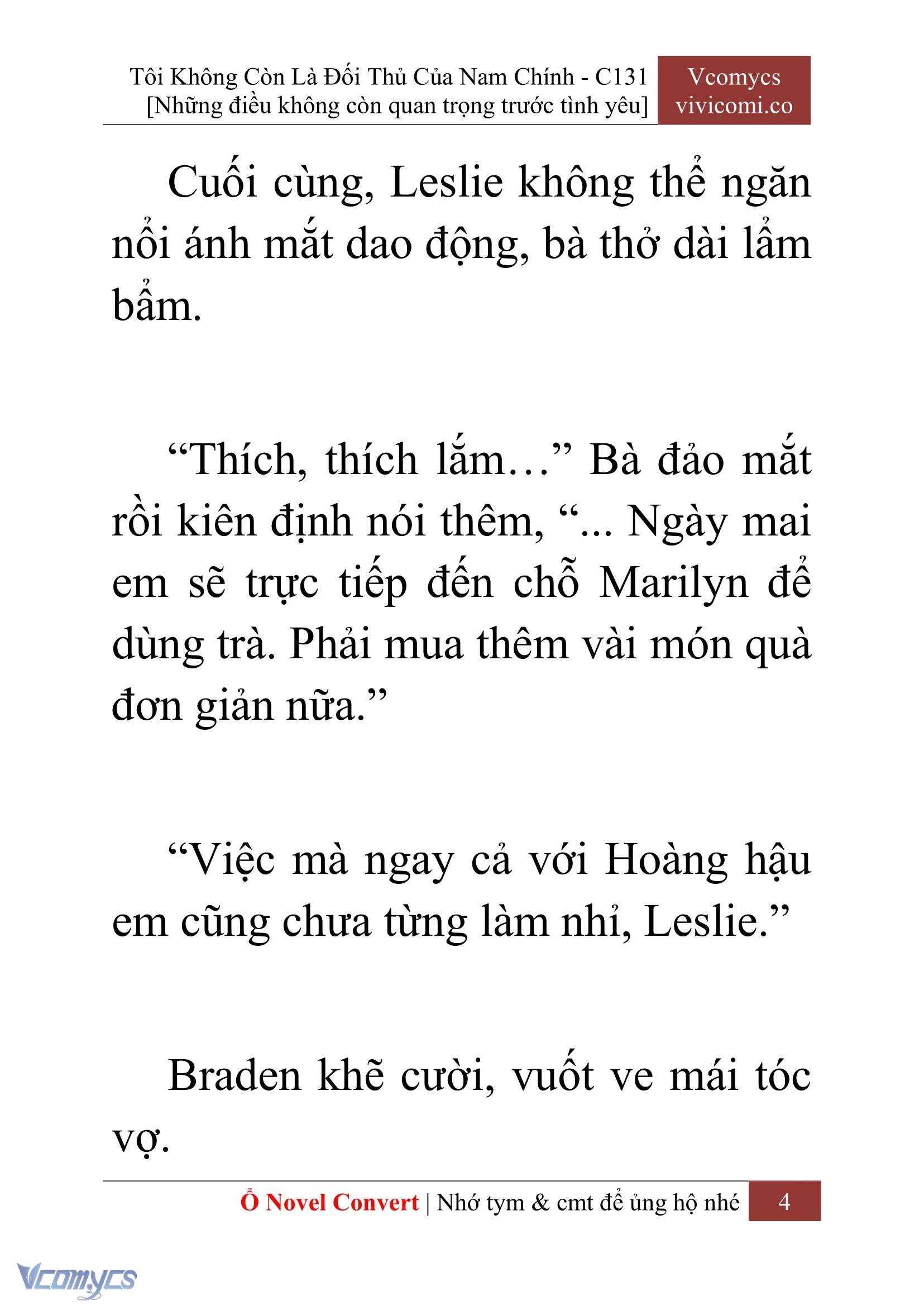 [Novel] Tôi Không Còn Là Đối Thủ Của Nam Chính Chapter  131 - 6