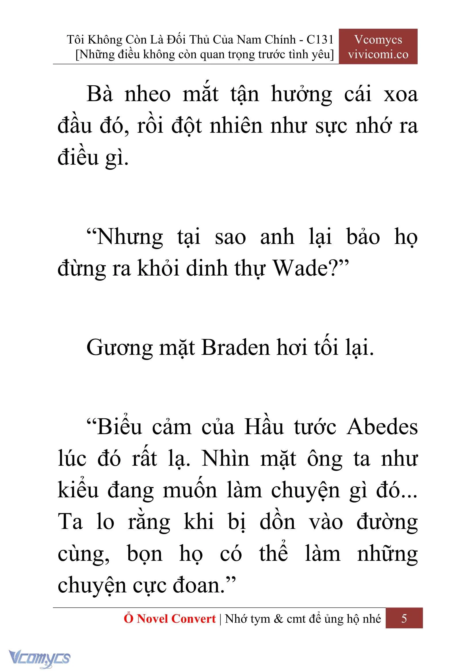 [Novel] Tôi Không Còn Là Đối Thủ Của Nam Chính Chapter  131 - 7