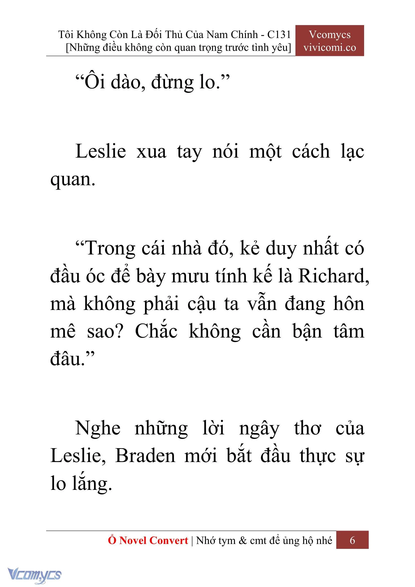 [Novel] Tôi Không Còn Là Đối Thủ Của Nam Chính Chapter  131 - 8