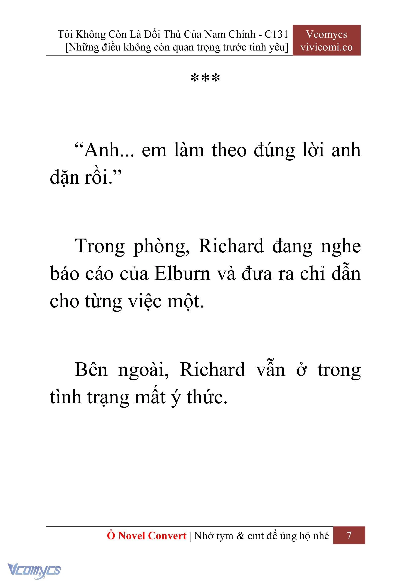 [Novel] Tôi Không Còn Là Đối Thủ Của Nam Chính Chapter  131 - 9