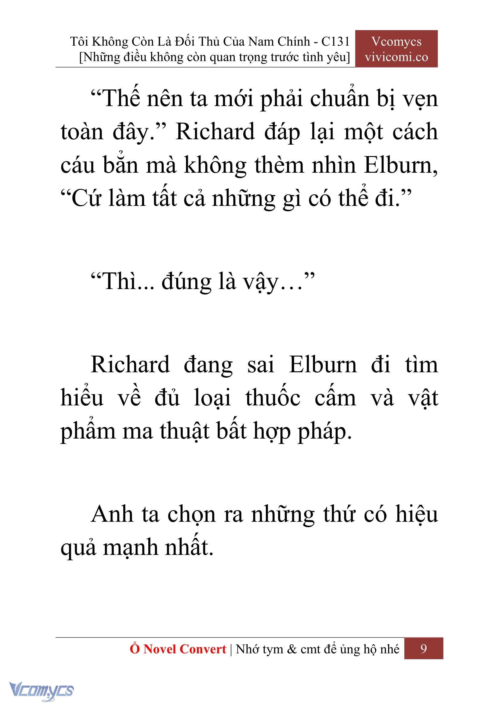 [Novel] Tôi Không Còn Là Đối Thủ Của Nam Chính Chapter  131 - 11