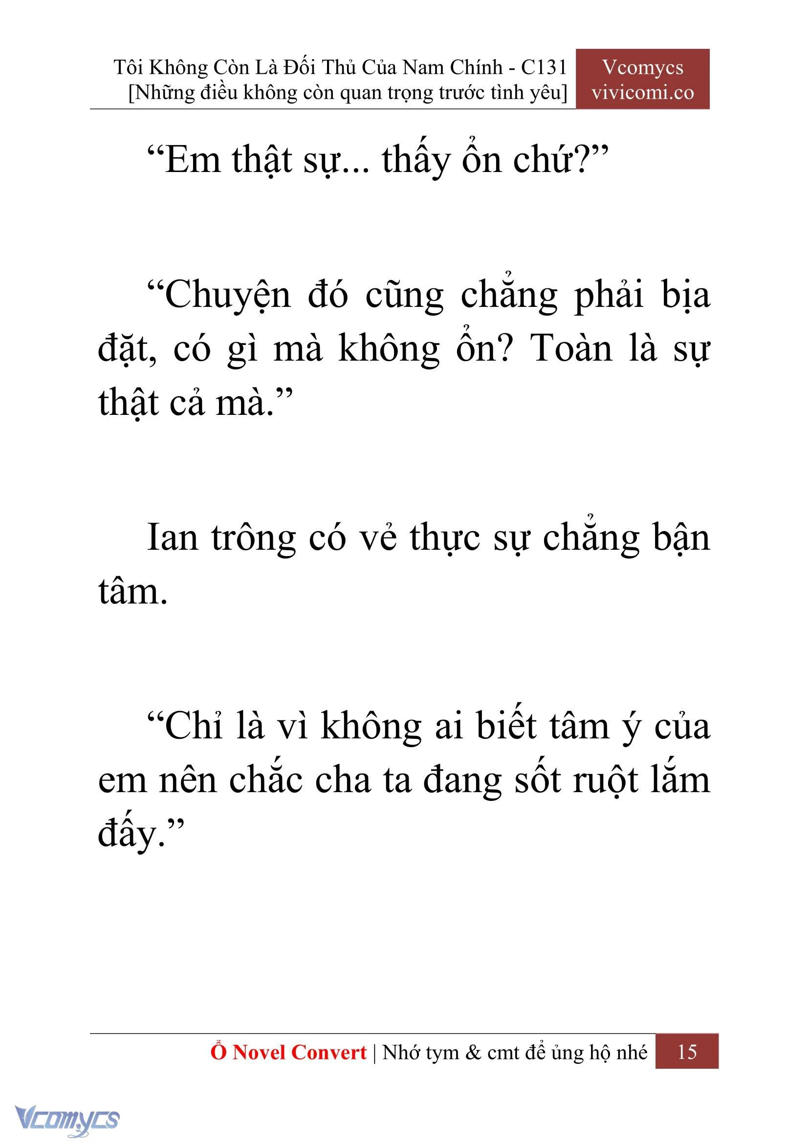 [Novel] Tôi Không Còn Là Đối Thủ Của Nam Chính Chapter  131 - 17