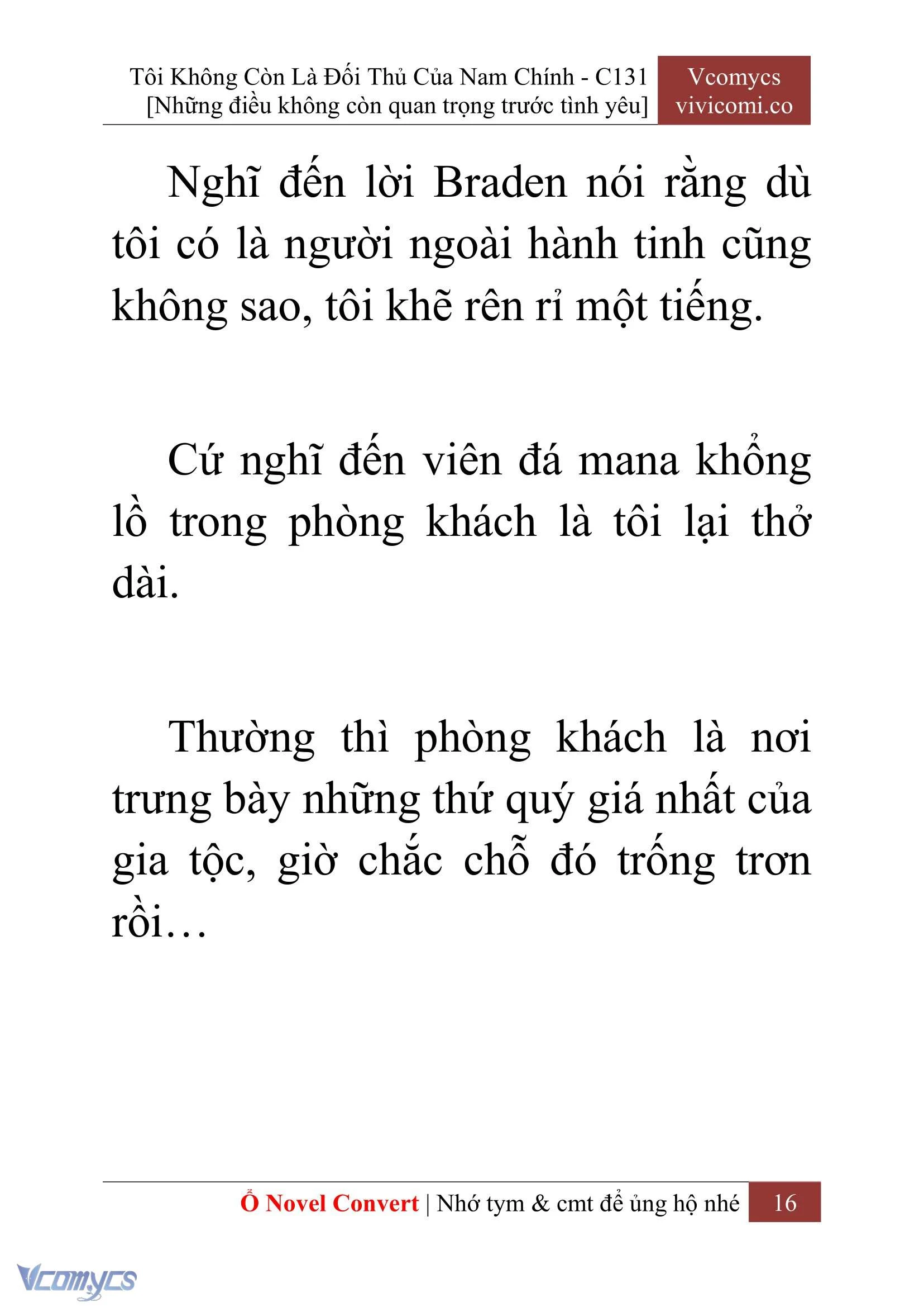 [Novel] Tôi Không Còn Là Đối Thủ Của Nam Chính Chapter  131 - 18