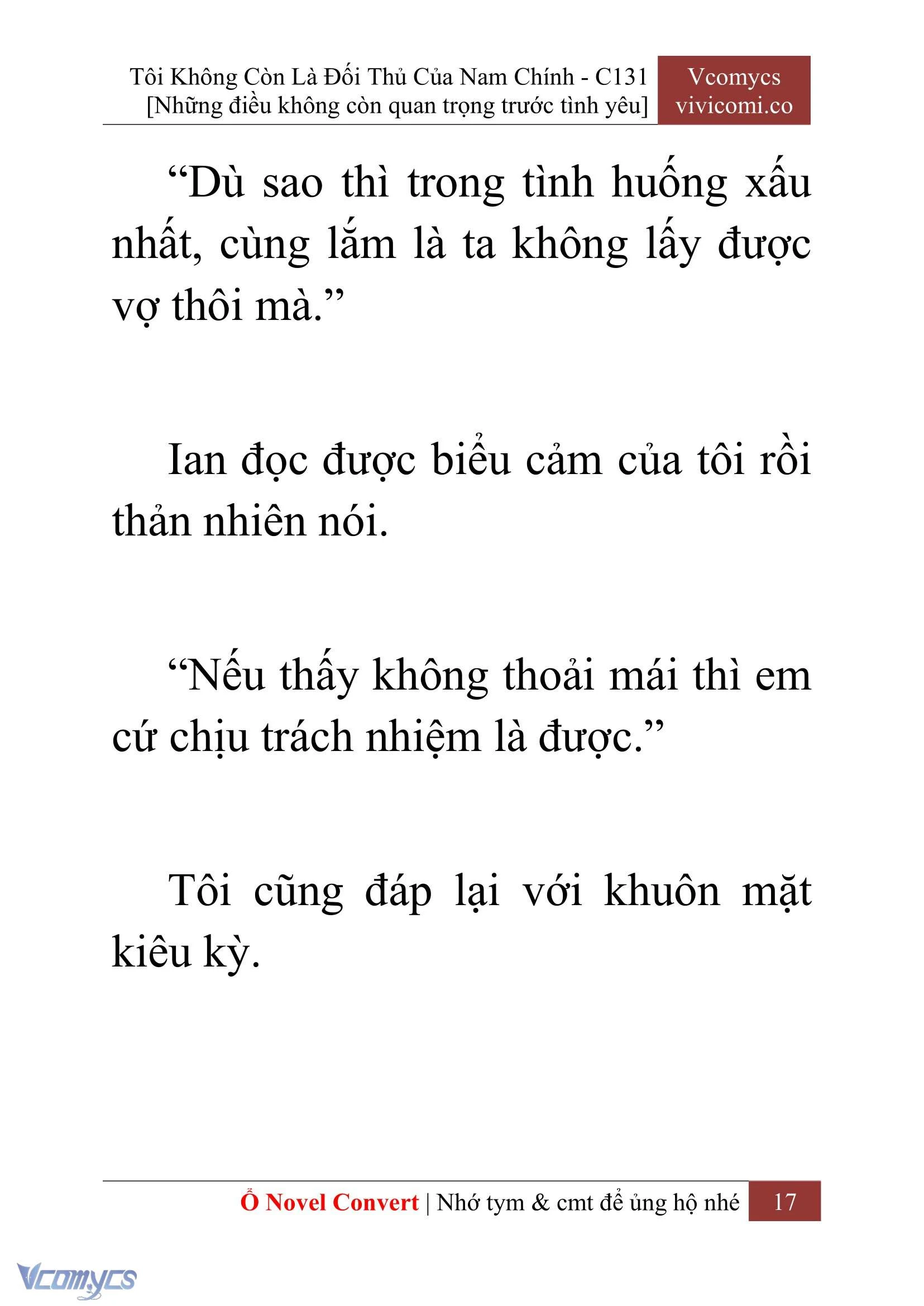 [Novel] Tôi Không Còn Là Đối Thủ Của Nam Chính Chapter  131 - 19