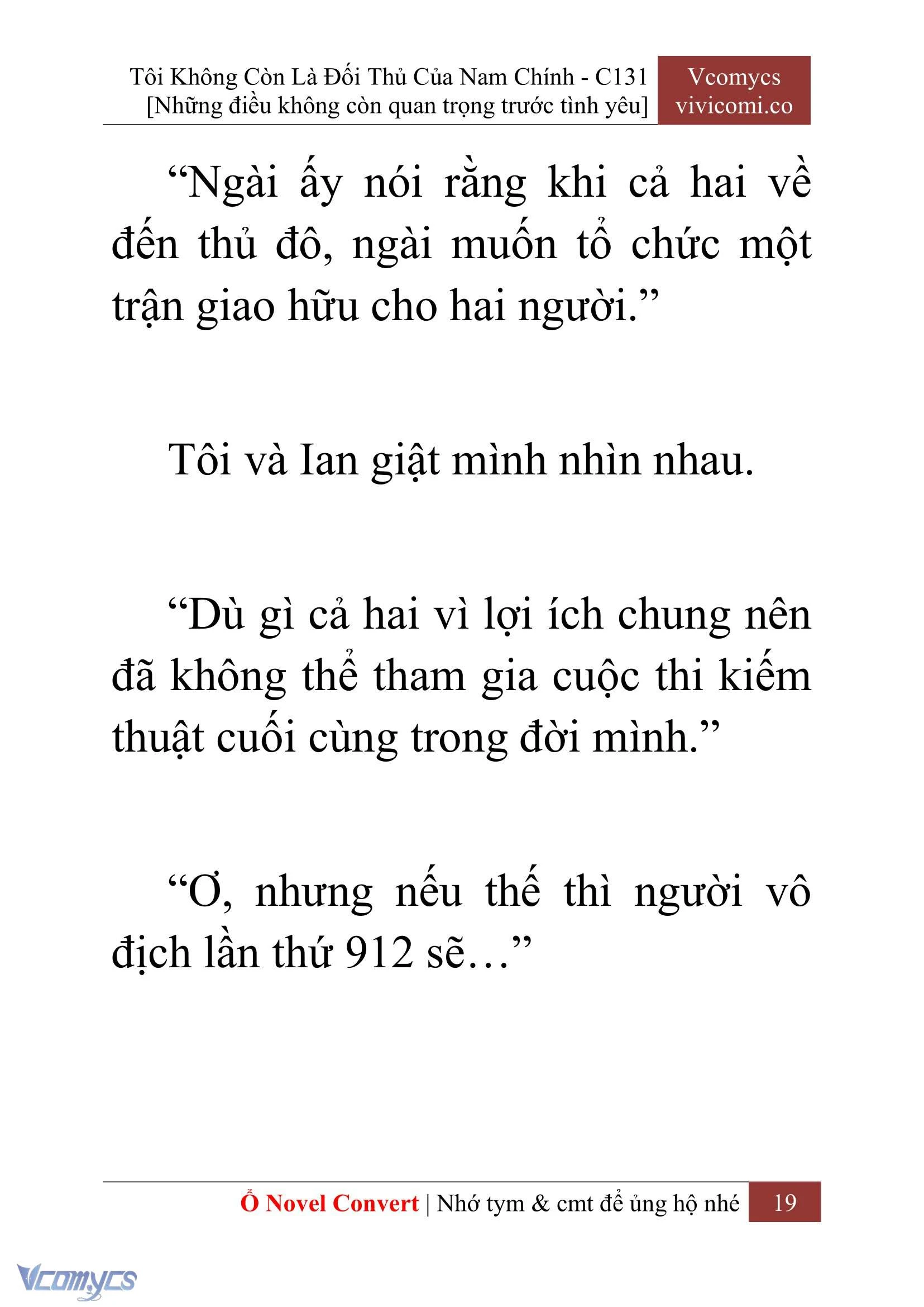 [Novel] Tôi Không Còn Là Đối Thủ Của Nam Chính Chapter  131 - 21