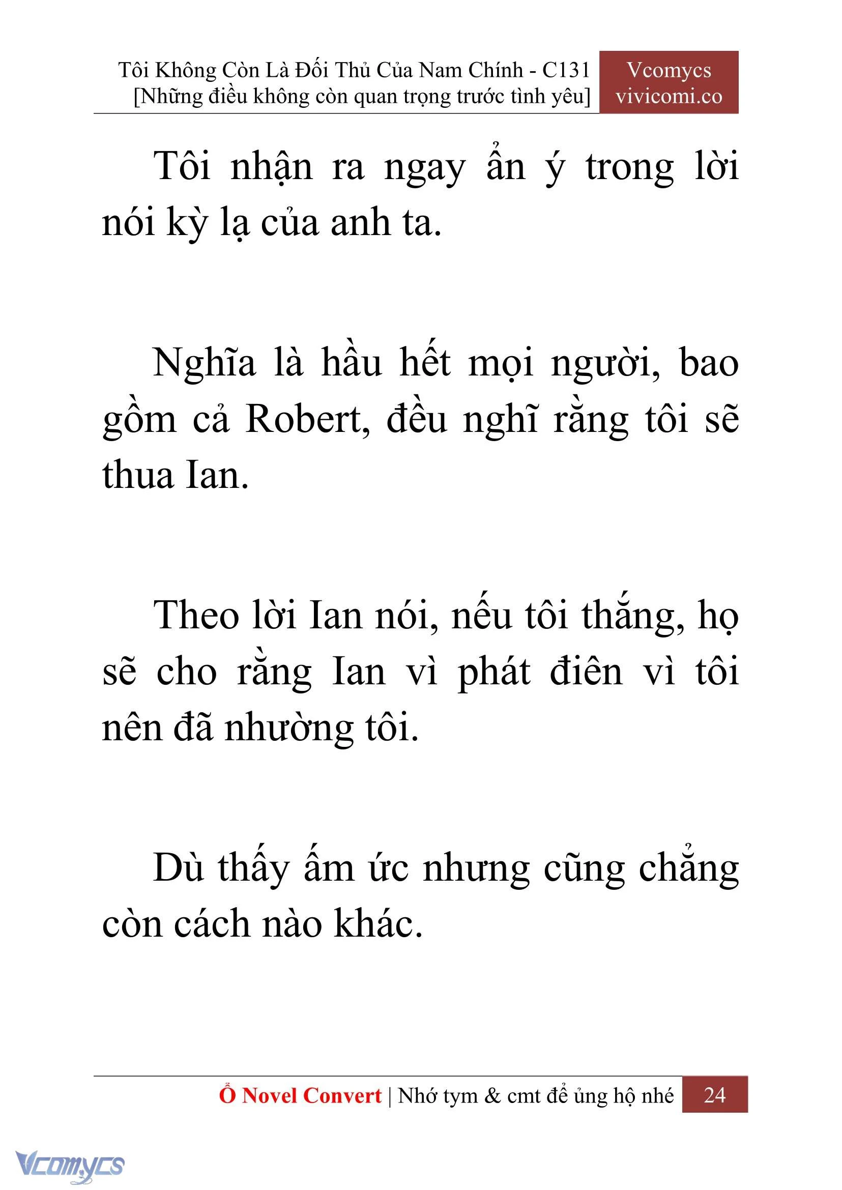 [Novel] Tôi Không Còn Là Đối Thủ Của Nam Chính Chapter  131 - 26