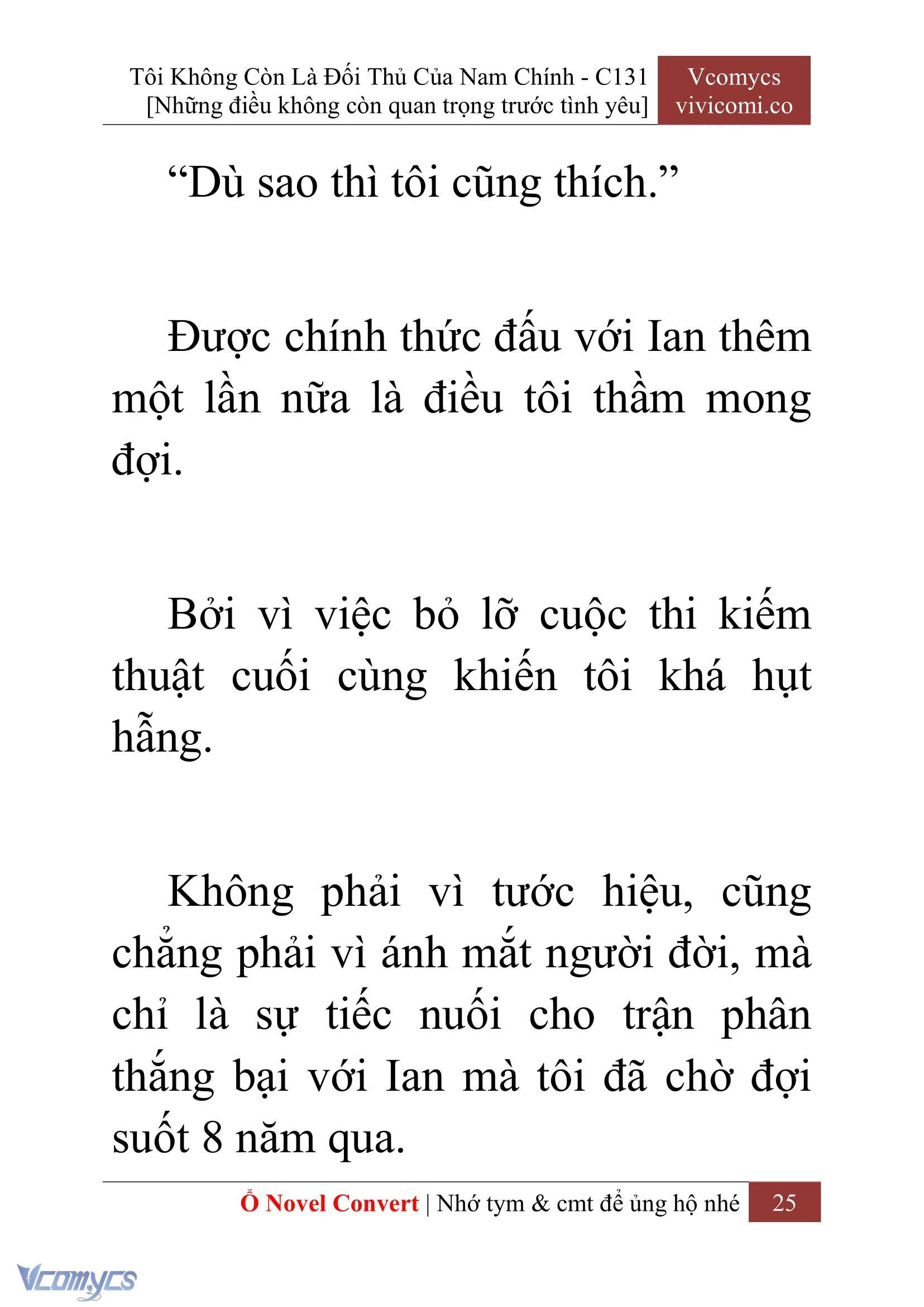 [Novel] Tôi Không Còn Là Đối Thủ Của Nam Chính Chapter  131 - 27
