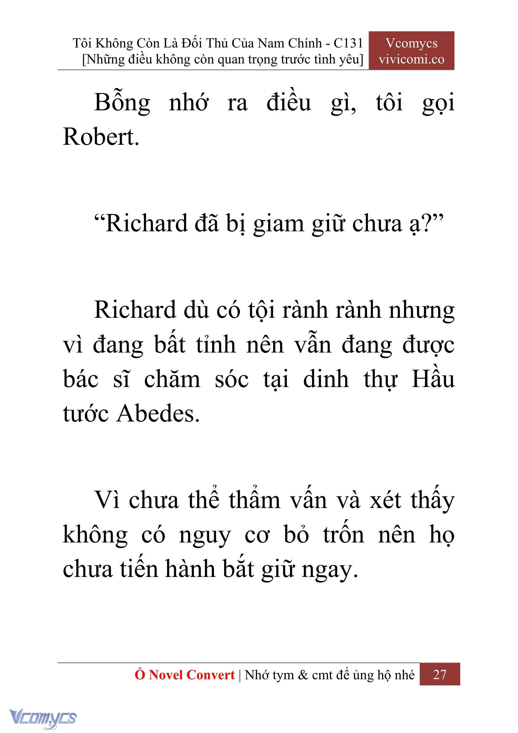 [Novel] Tôi Không Còn Là Đối Thủ Của Nam Chính Chapter  131 - 29