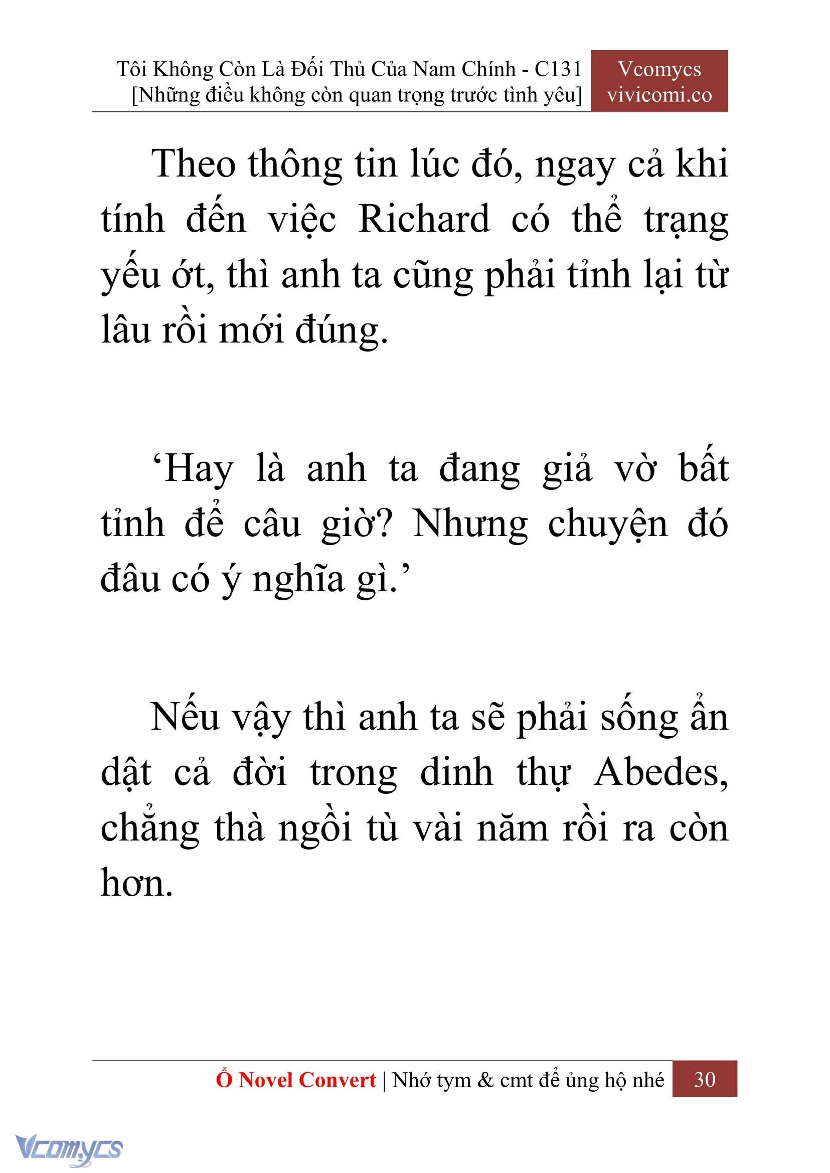 [Novel] Tôi Không Còn Là Đối Thủ Của Nam Chính Chapter  131 - 32