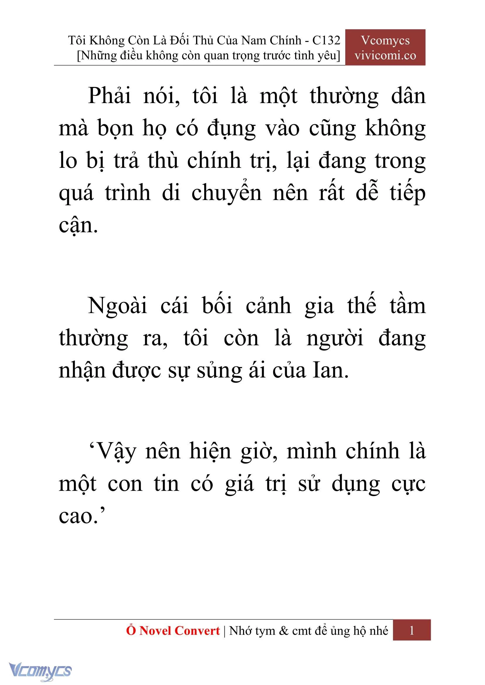 [Novel] Tôi Không Còn Là Đối Thủ Của Nam Chính Chapter  132 - 3