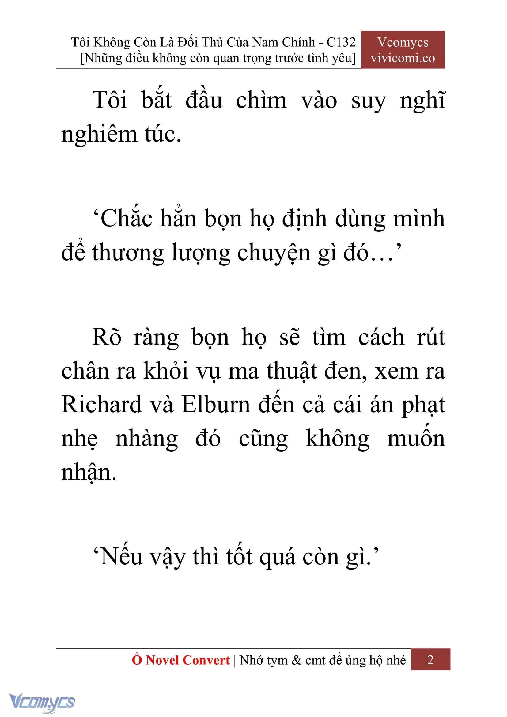 [Novel] Tôi Không Còn Là Đối Thủ Của Nam Chính Chapter  132 - 4