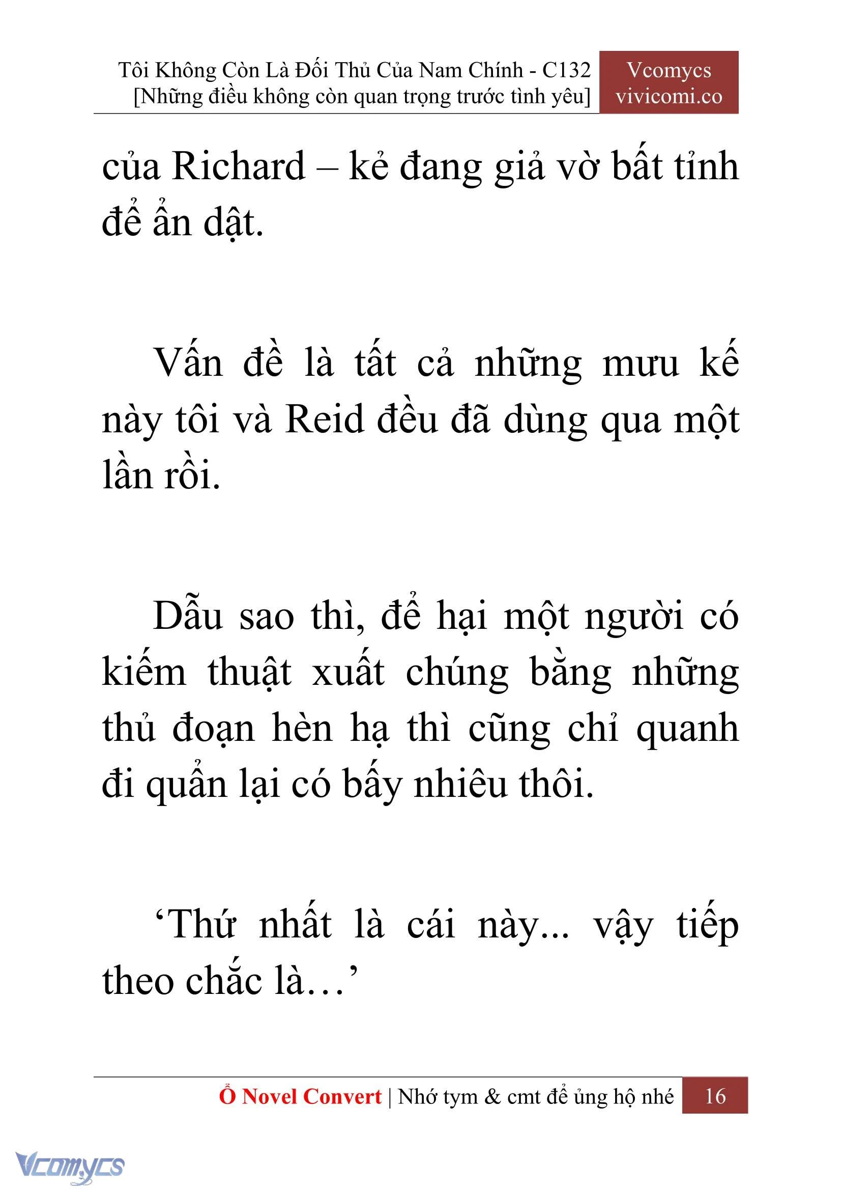 [Novel] Tôi Không Còn Là Đối Thủ Của Nam Chính Chapter  132 - 18