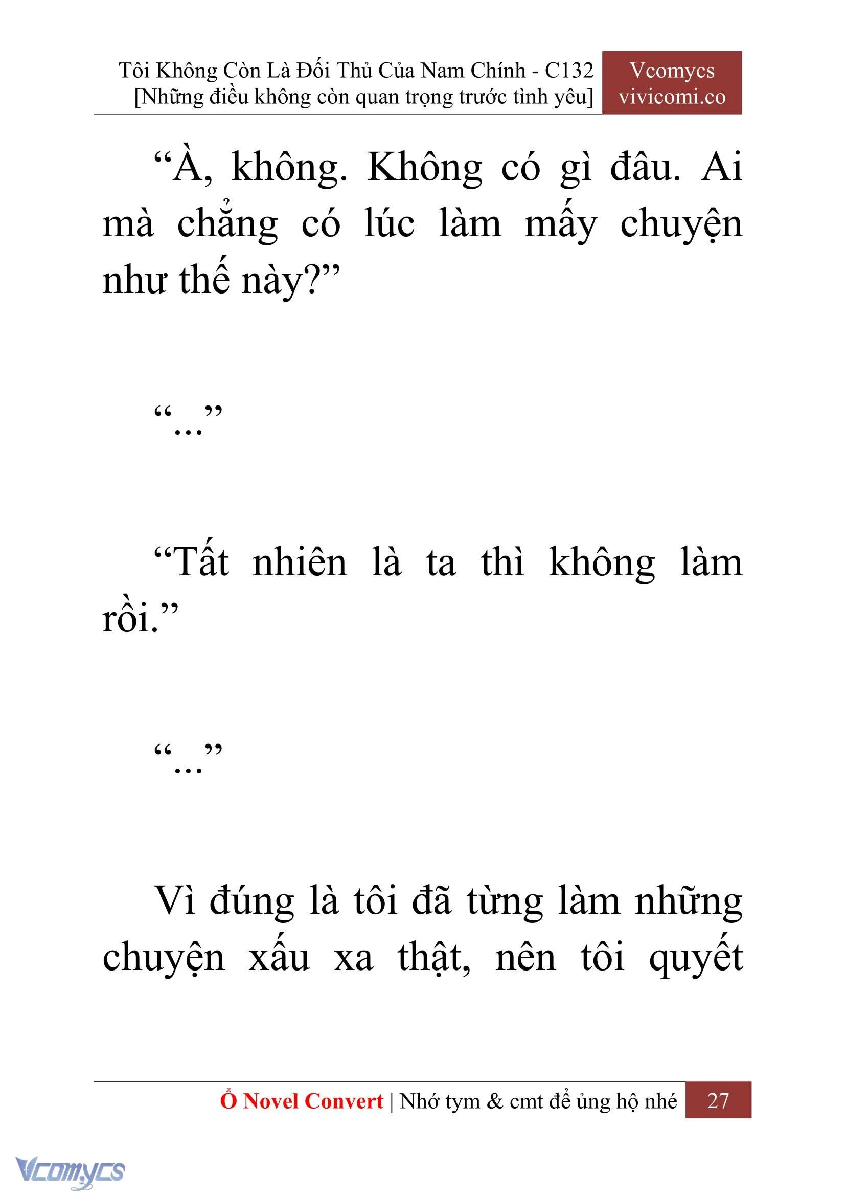 [Novel] Tôi Không Còn Là Đối Thủ Của Nam Chính Chapter  132 - 29