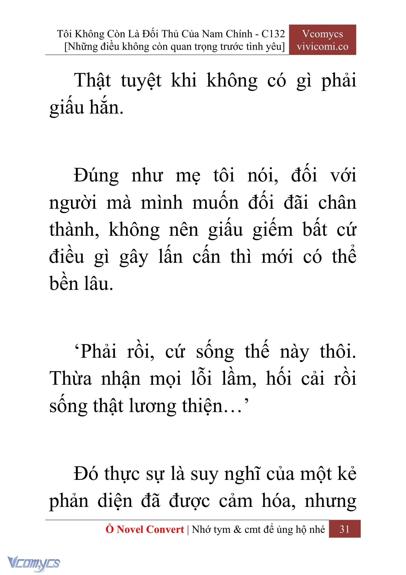 [Novel] Tôi Không Còn Là Đối Thủ Của Nam Chính Chapter  132 - 33