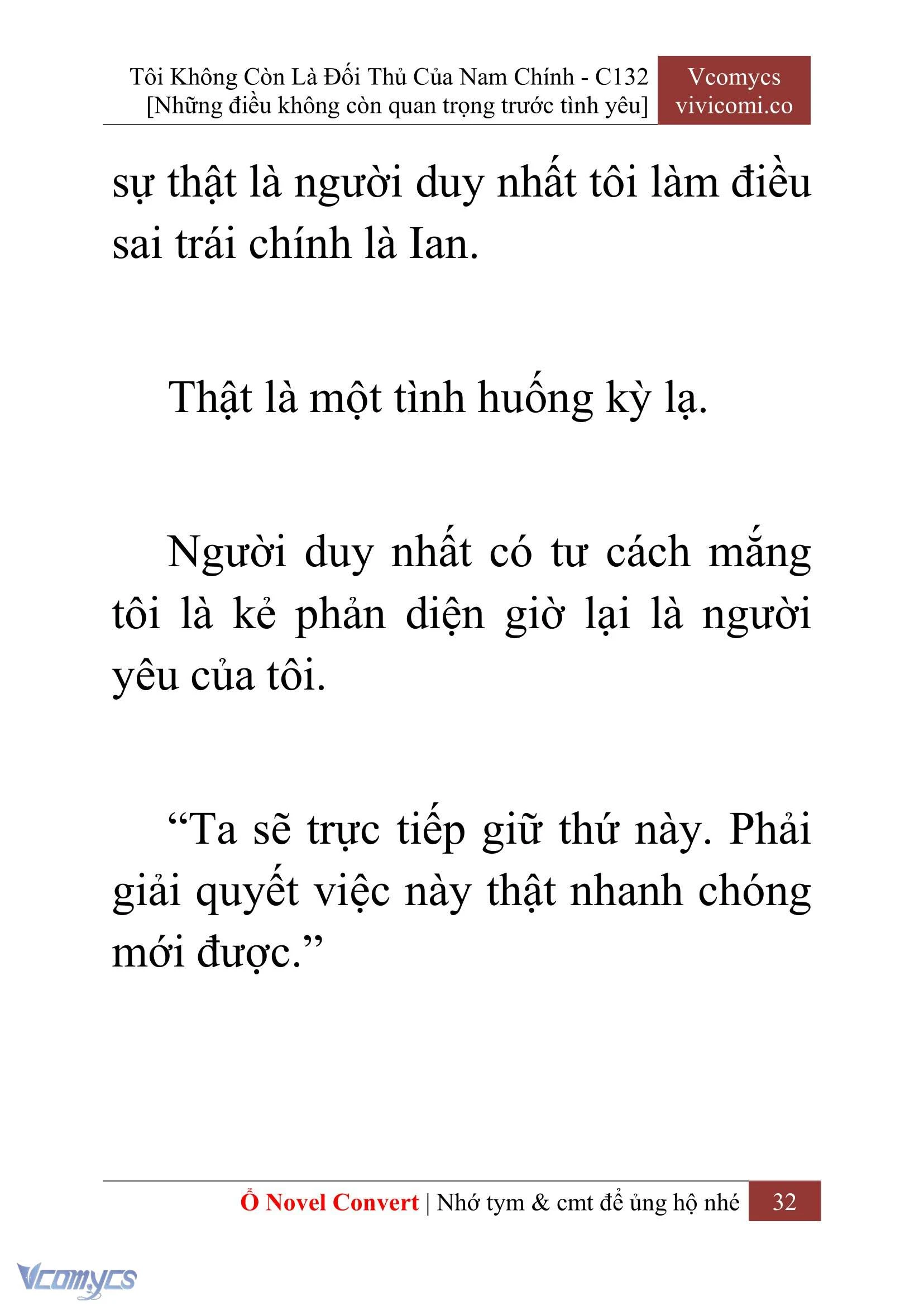 [Novel] Tôi Không Còn Là Đối Thủ Của Nam Chính Chapter  132 - 34