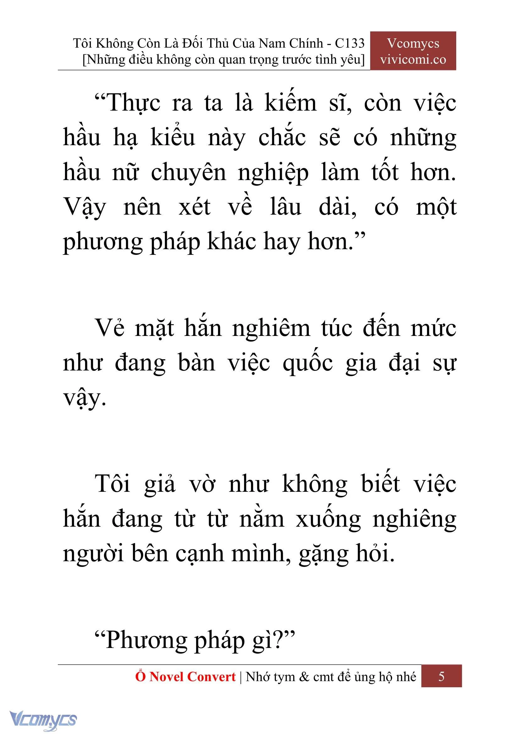 [Novel] Tôi Không Còn Là Đối Thủ Của Nam Chính Chapter  133 - 7