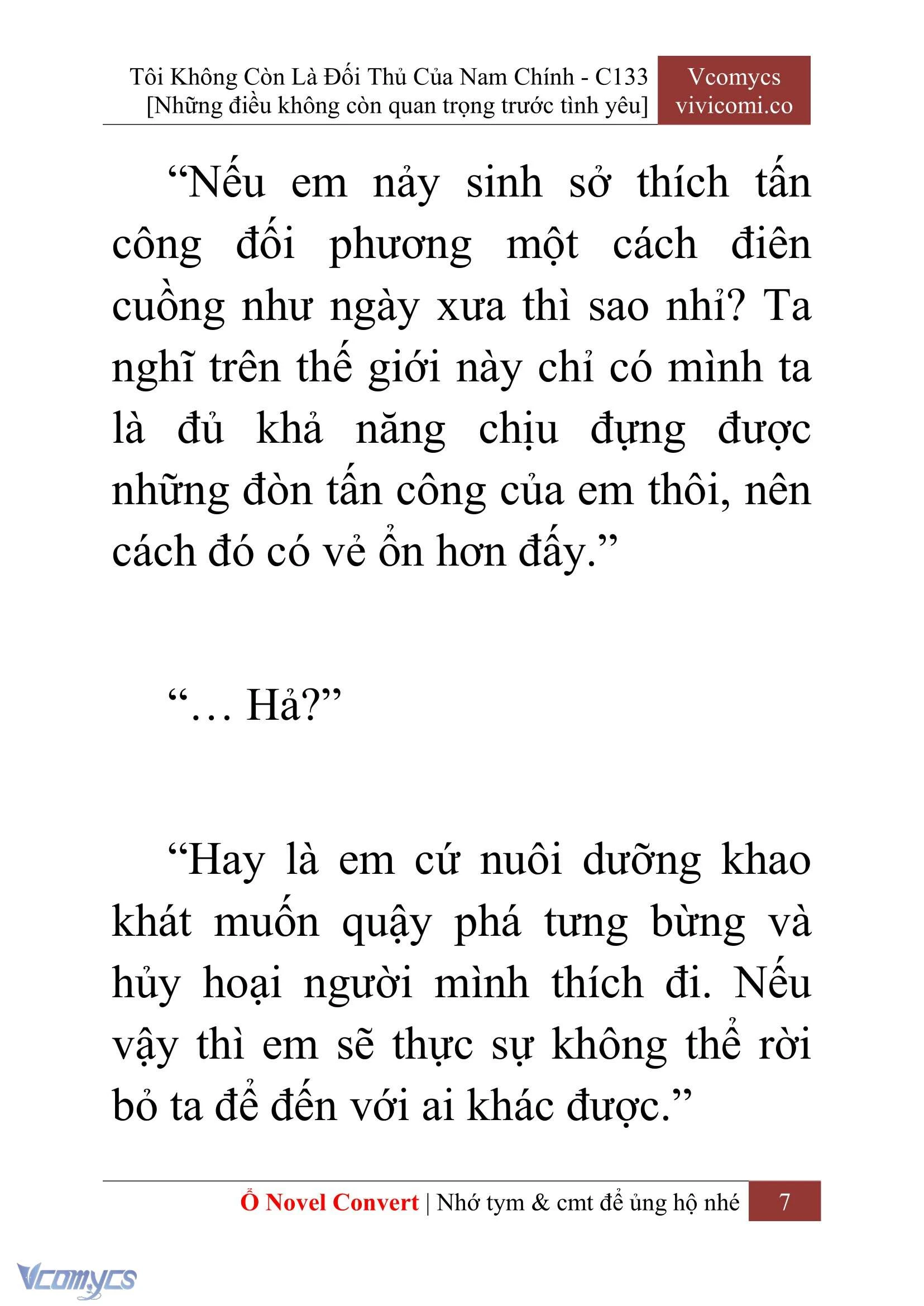[Novel] Tôi Không Còn Là Đối Thủ Của Nam Chính Chapter  133 - 9