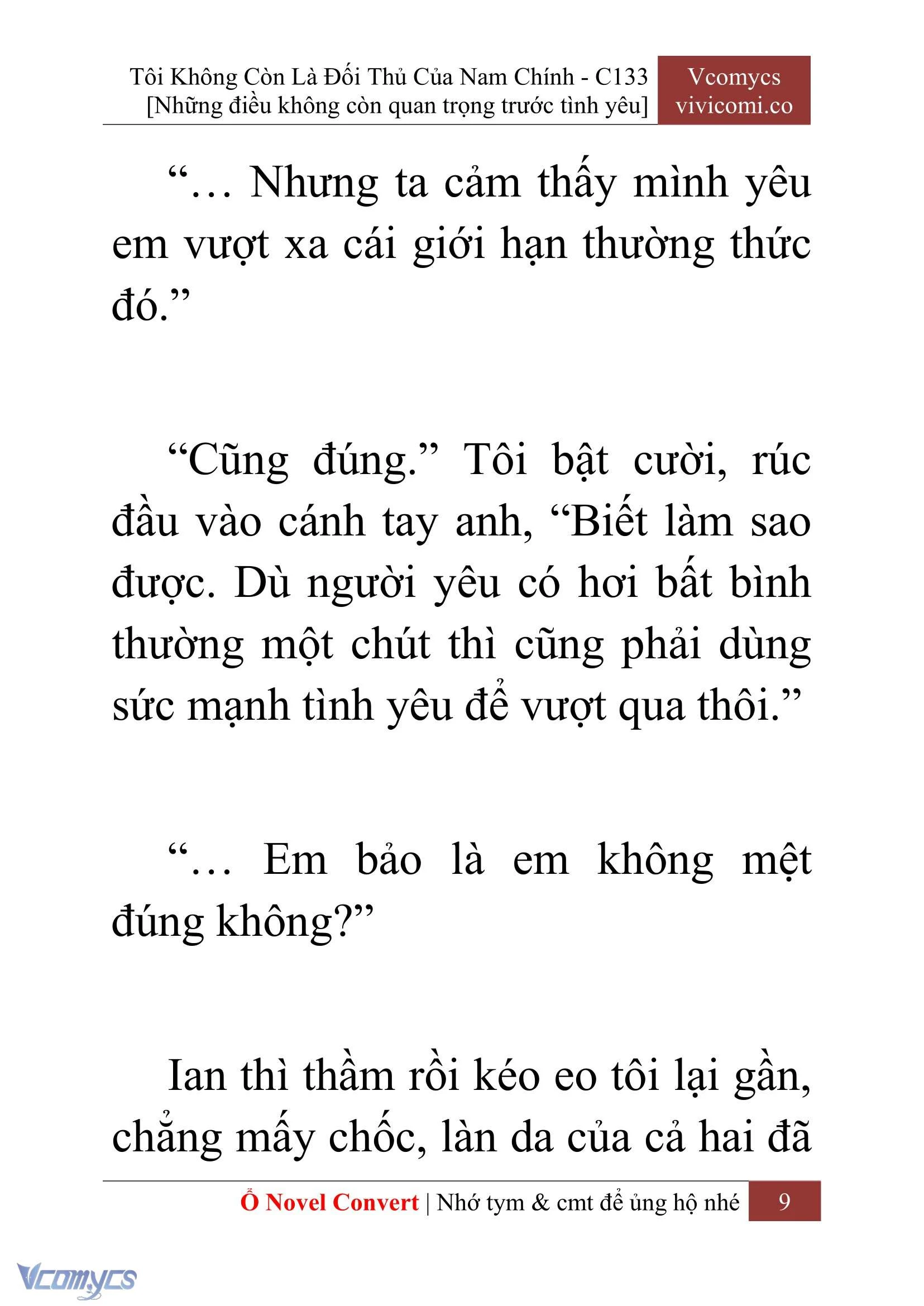 [Novel] Tôi Không Còn Là Đối Thủ Của Nam Chính Chapter  133 - 11