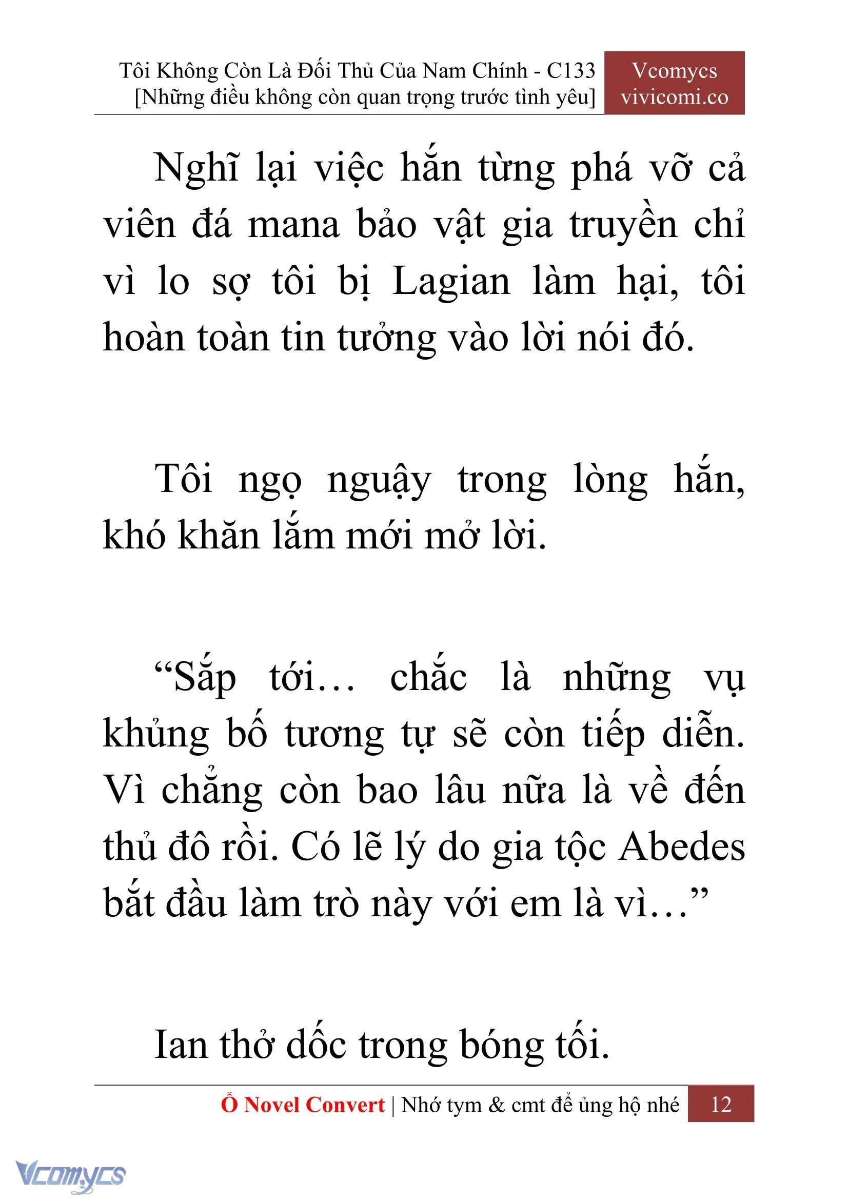 [Novel] Tôi Không Còn Là Đối Thủ Của Nam Chính Chapter  133 - 14