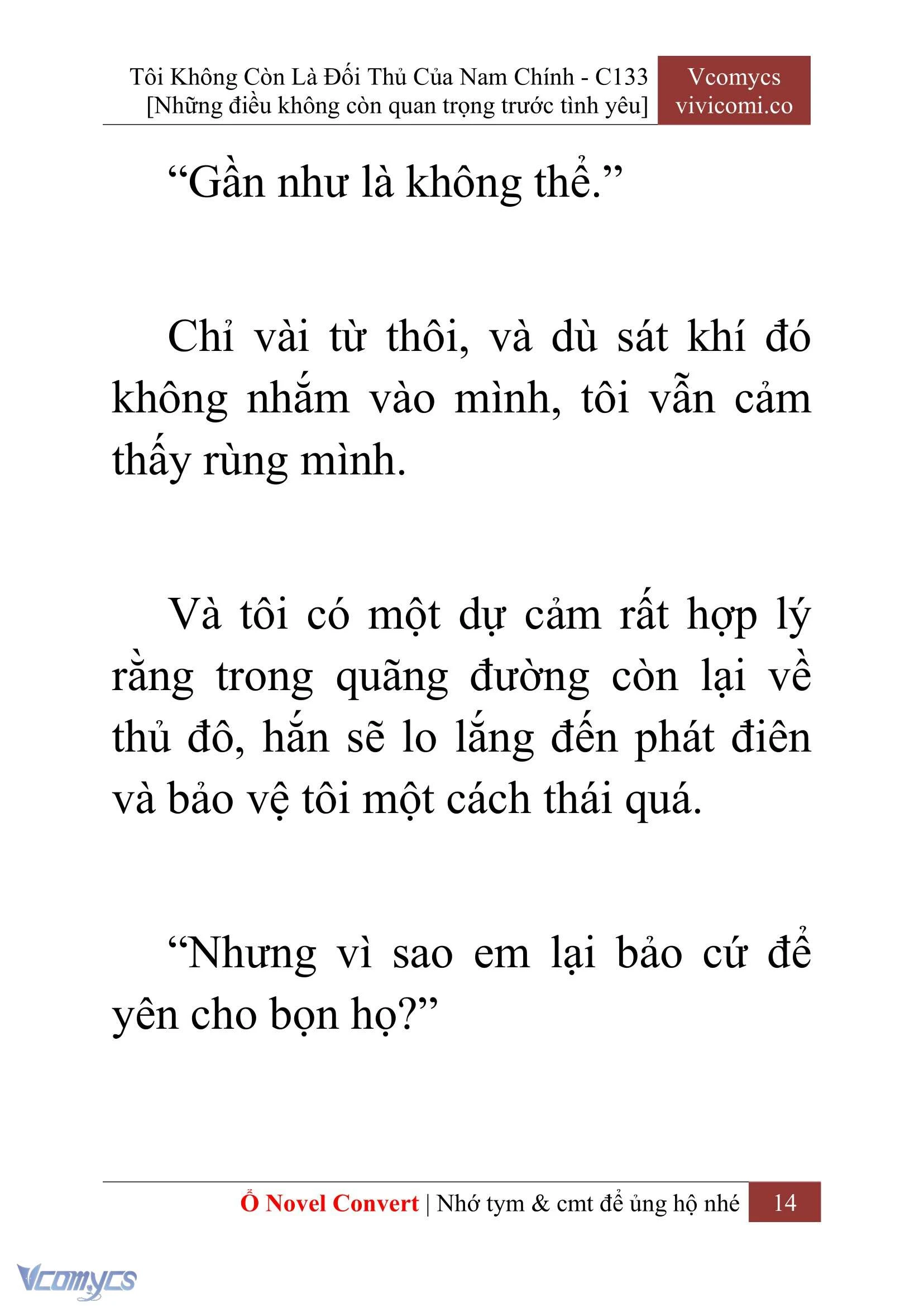 [Novel] Tôi Không Còn Là Đối Thủ Của Nam Chính Chapter  133 - 16