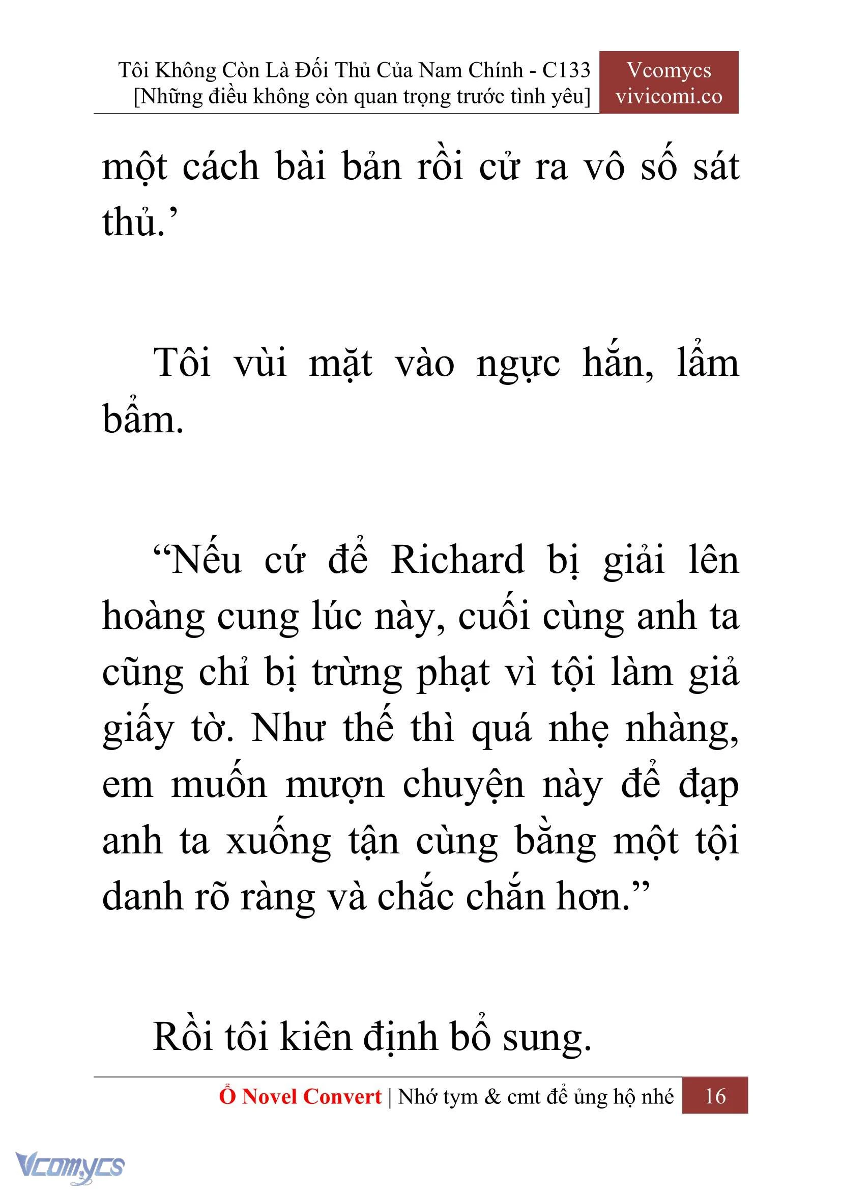 [Novel] Tôi Không Còn Là Đối Thủ Của Nam Chính Chapter  133 - 18