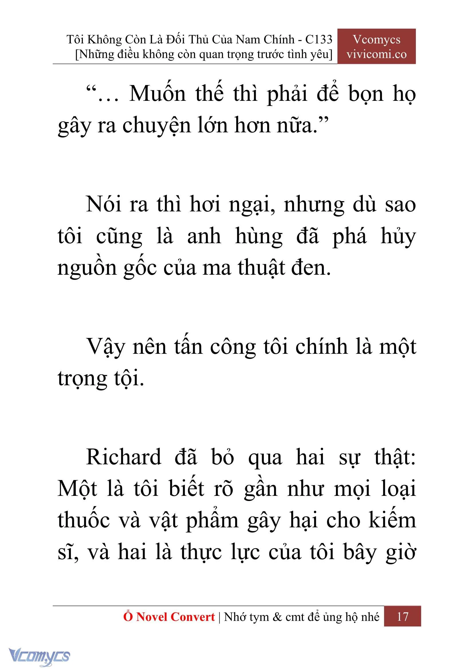 [Novel] Tôi Không Còn Là Đối Thủ Của Nam Chính Chapter  133 - 19