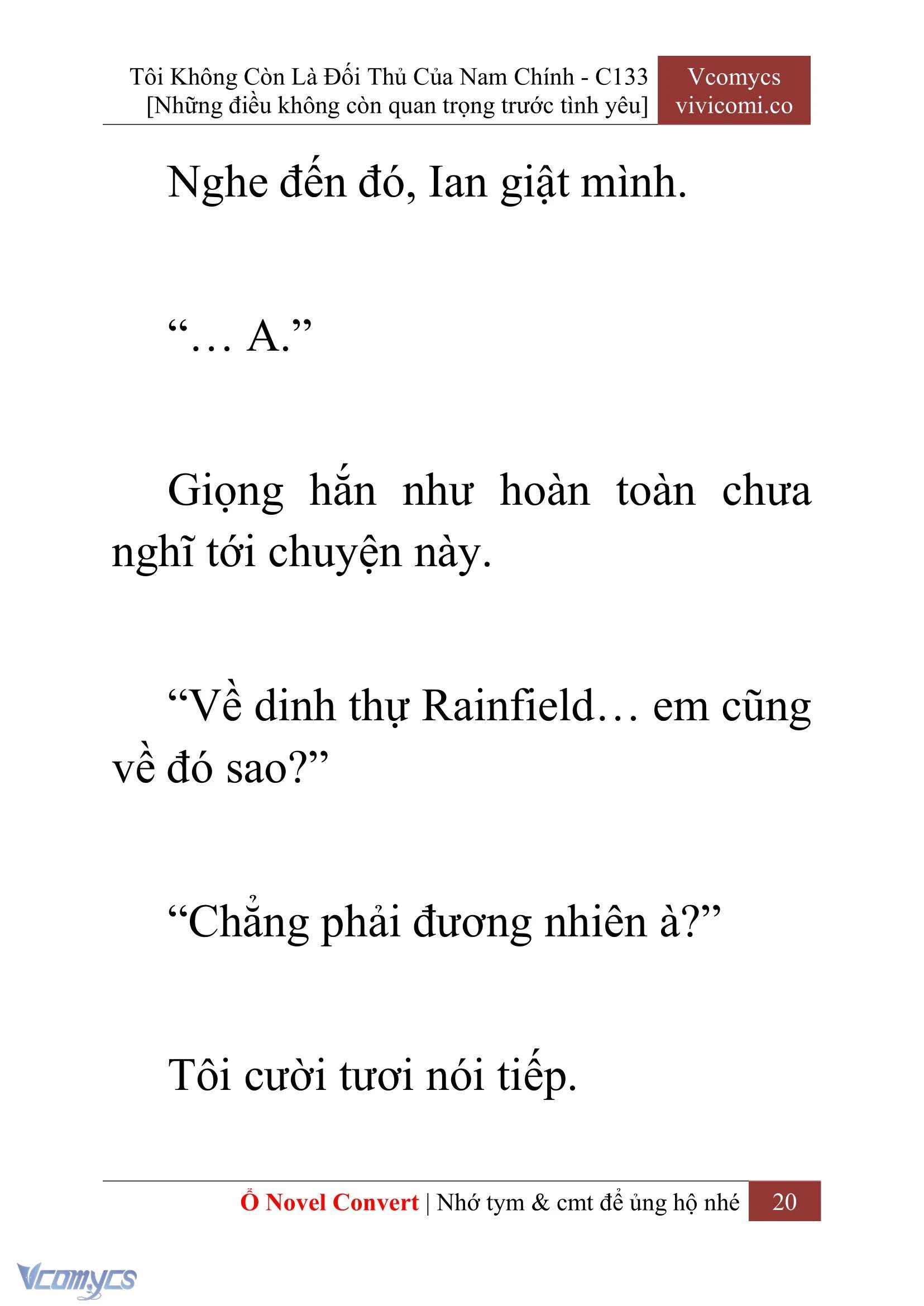 [Novel] Tôi Không Còn Là Đối Thủ Của Nam Chính Chapter  133 - 22
