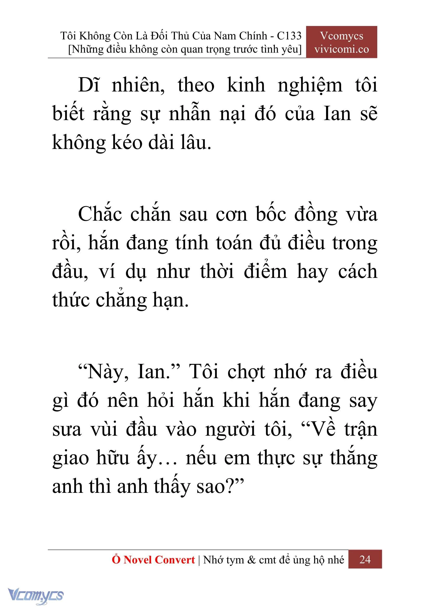 [Novel] Tôi Không Còn Là Đối Thủ Của Nam Chính Chapter  133 - 26