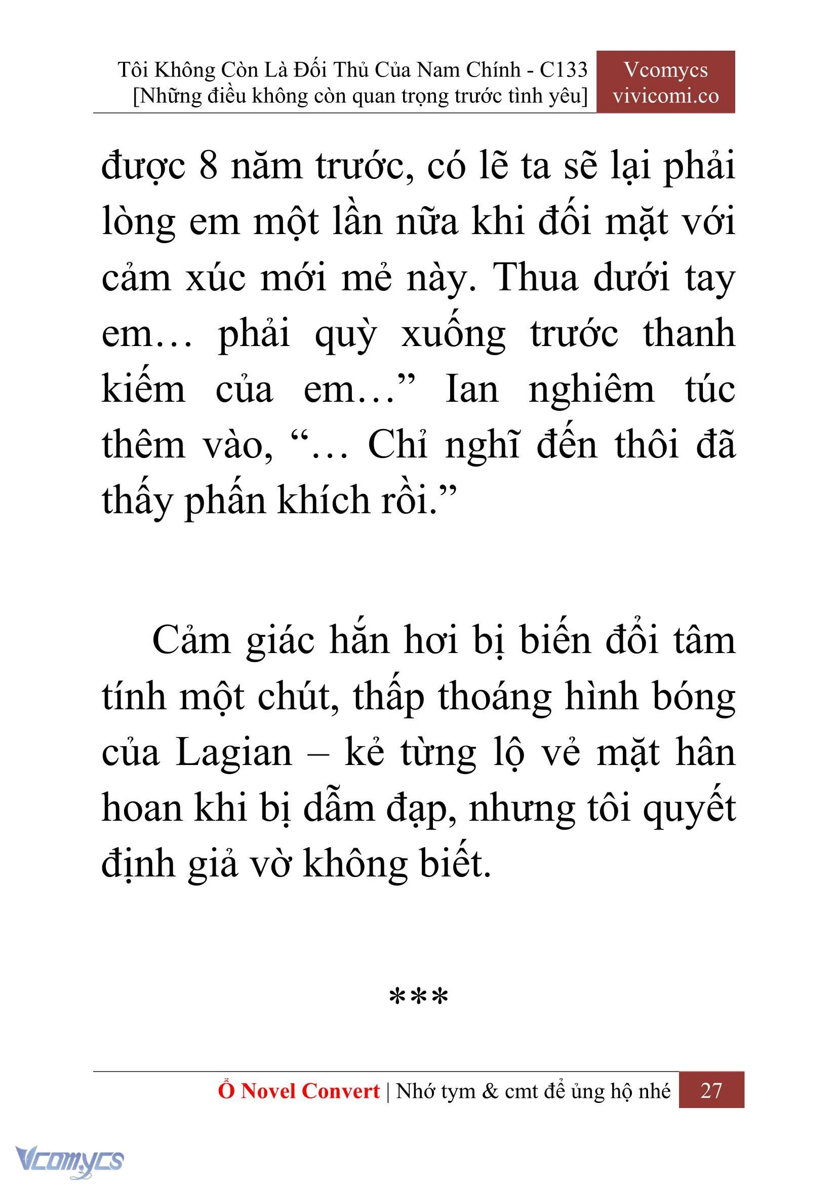 [Novel] Tôi Không Còn Là Đối Thủ Của Nam Chính Chapter  133 - 29