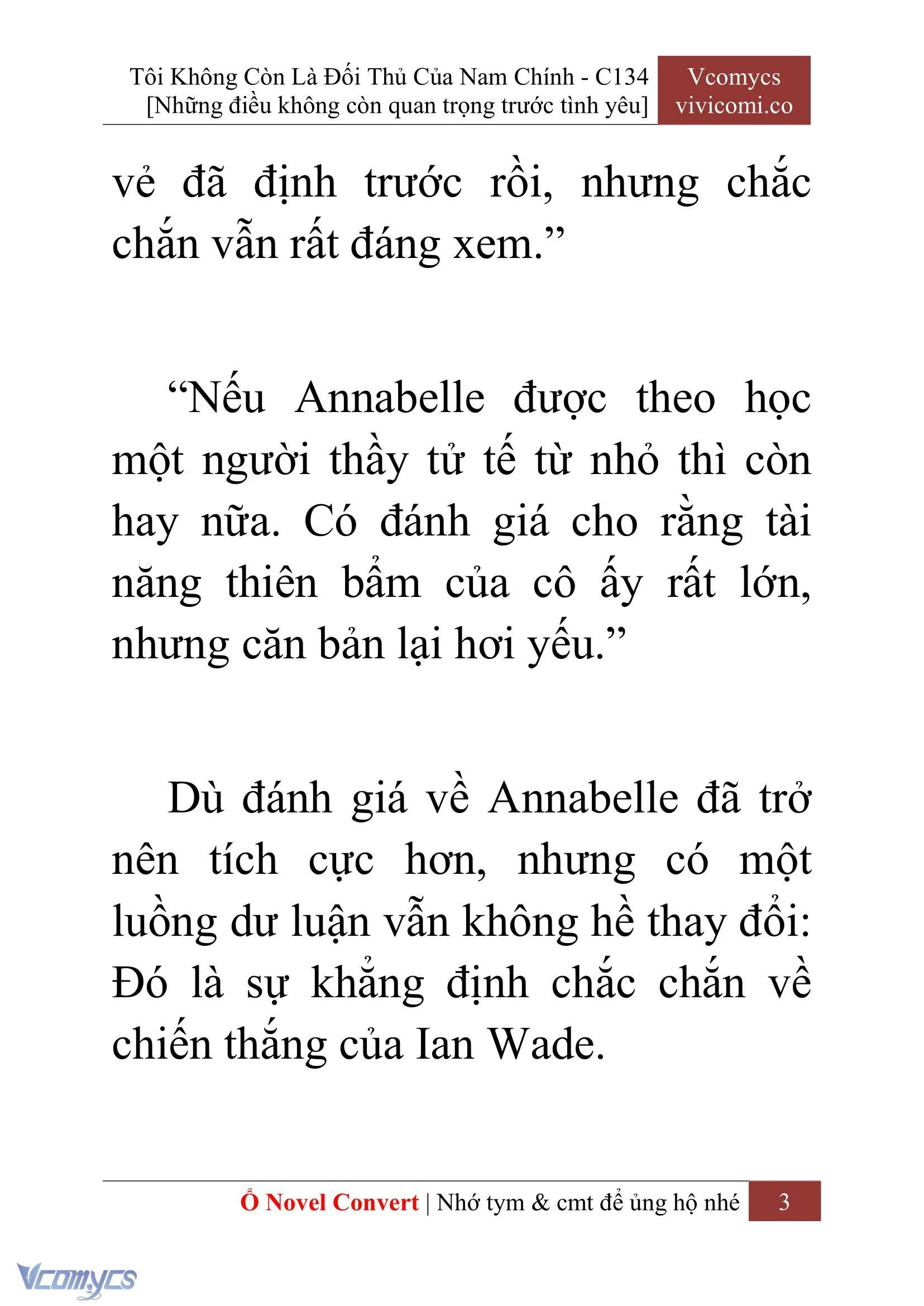 [Novel] Tôi Không Còn Là Đối Thủ Của Nam Chính Chapter  134 - 5