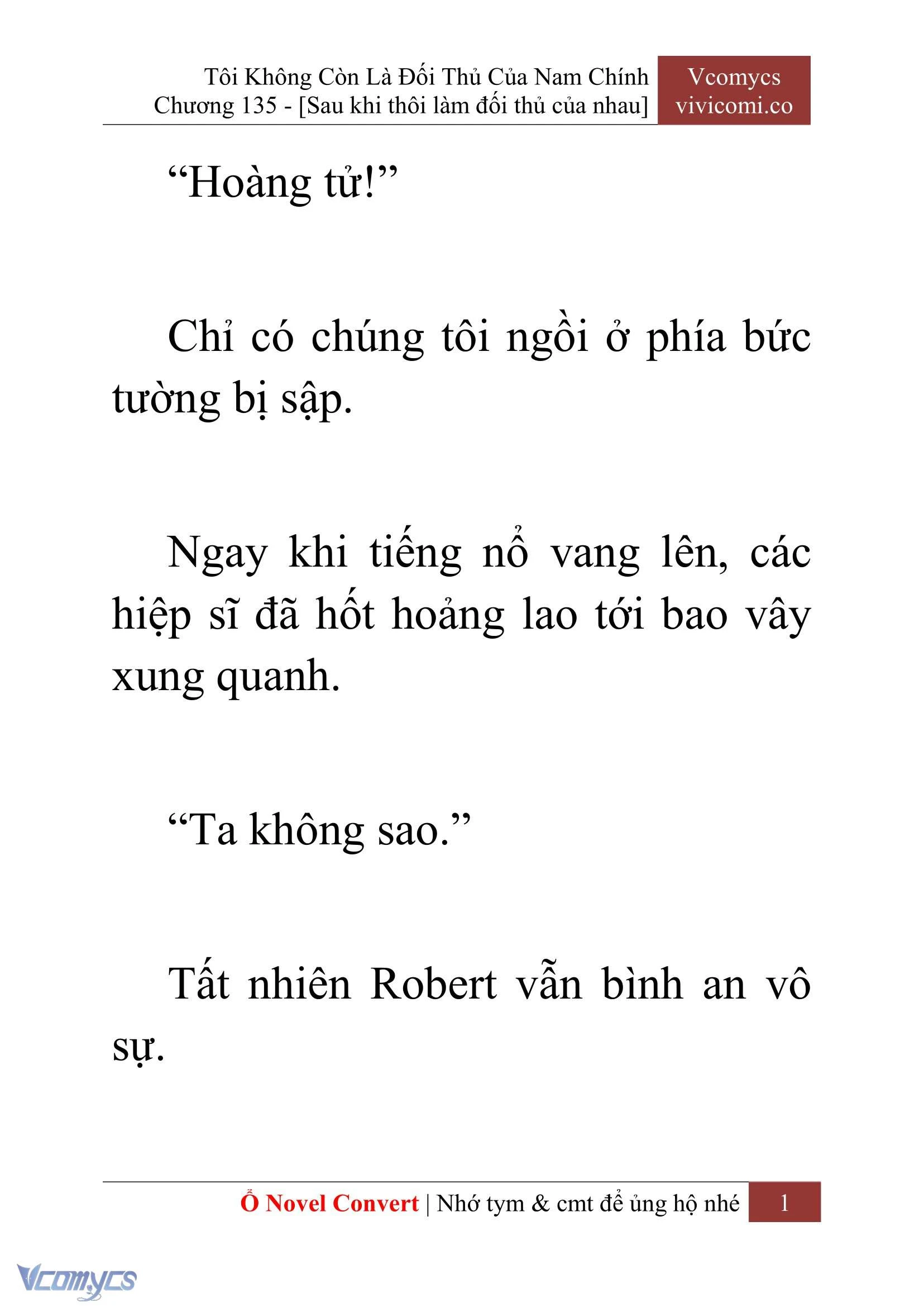 [Novel] Tôi Không Còn Là Đối Thủ Của Nam Chính Chapter  135 - 3