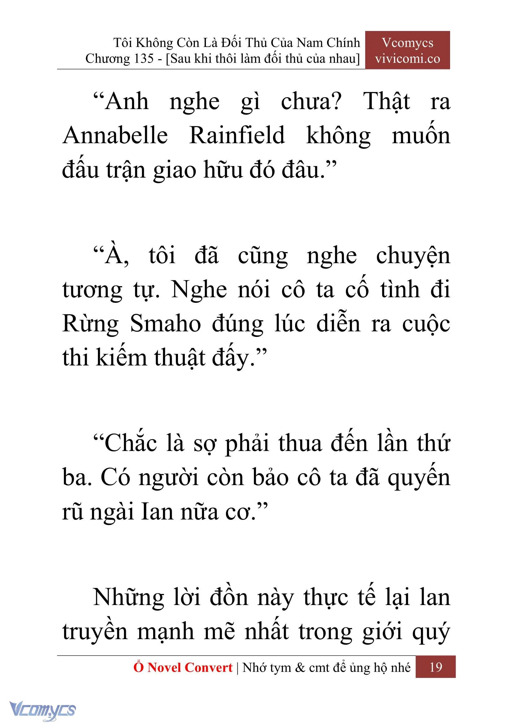 [Novel] Tôi Không Còn Là Đối Thủ Của Nam Chính Chapter  135 - 21