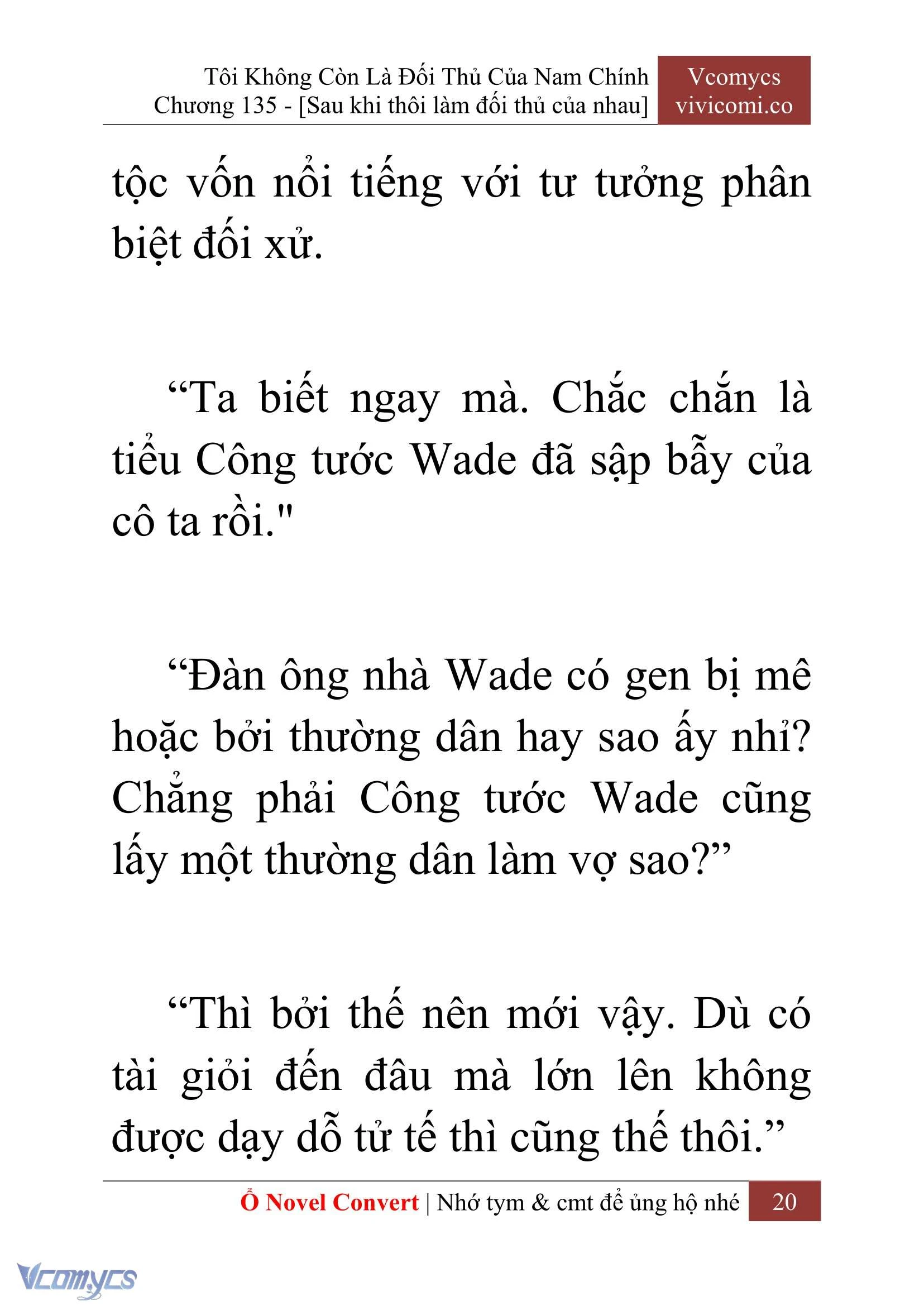 [Novel] Tôi Không Còn Là Đối Thủ Của Nam Chính Chapter  135 - 22