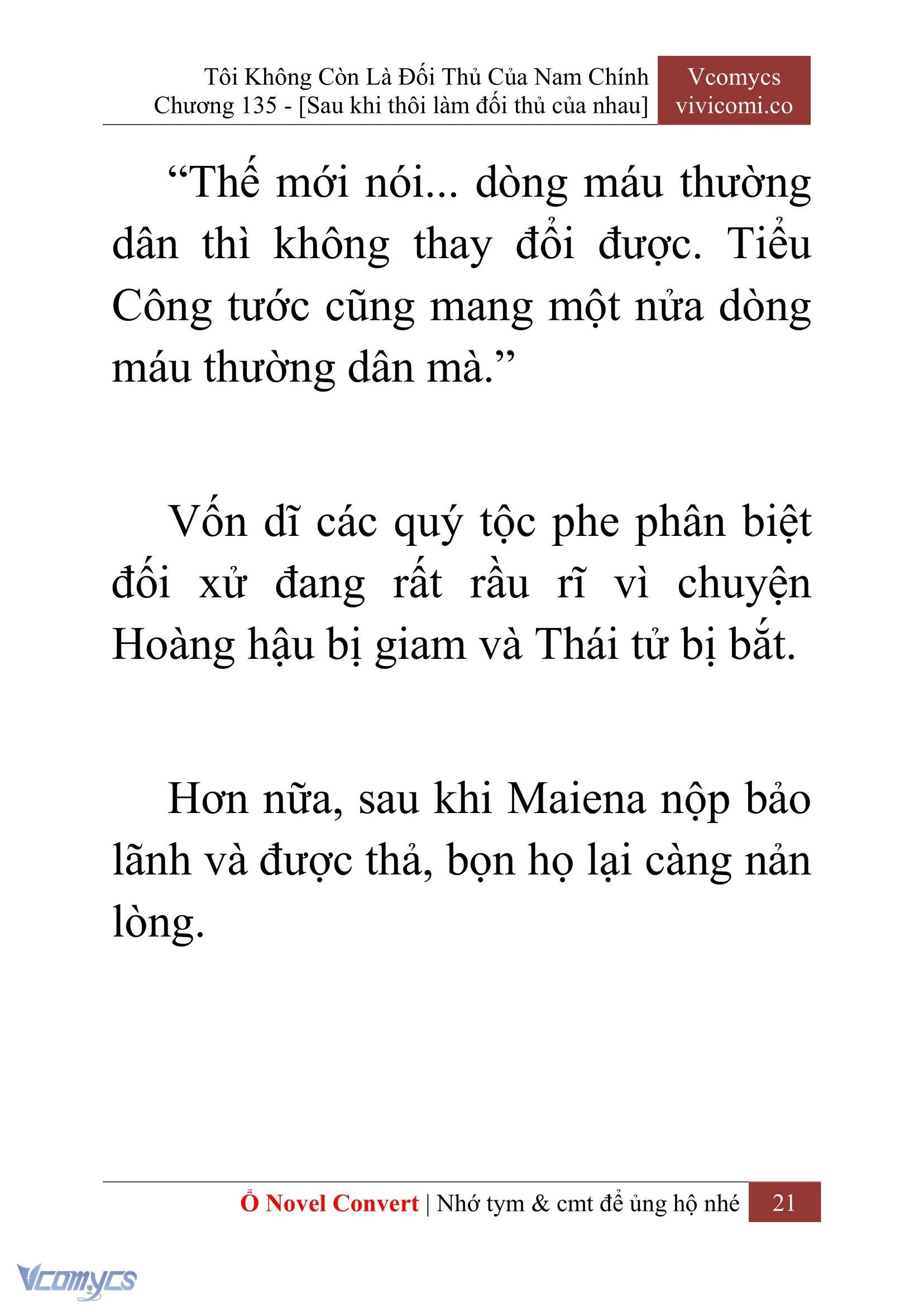 [Novel] Tôi Không Còn Là Đối Thủ Của Nam Chính Chapter  135 - 23