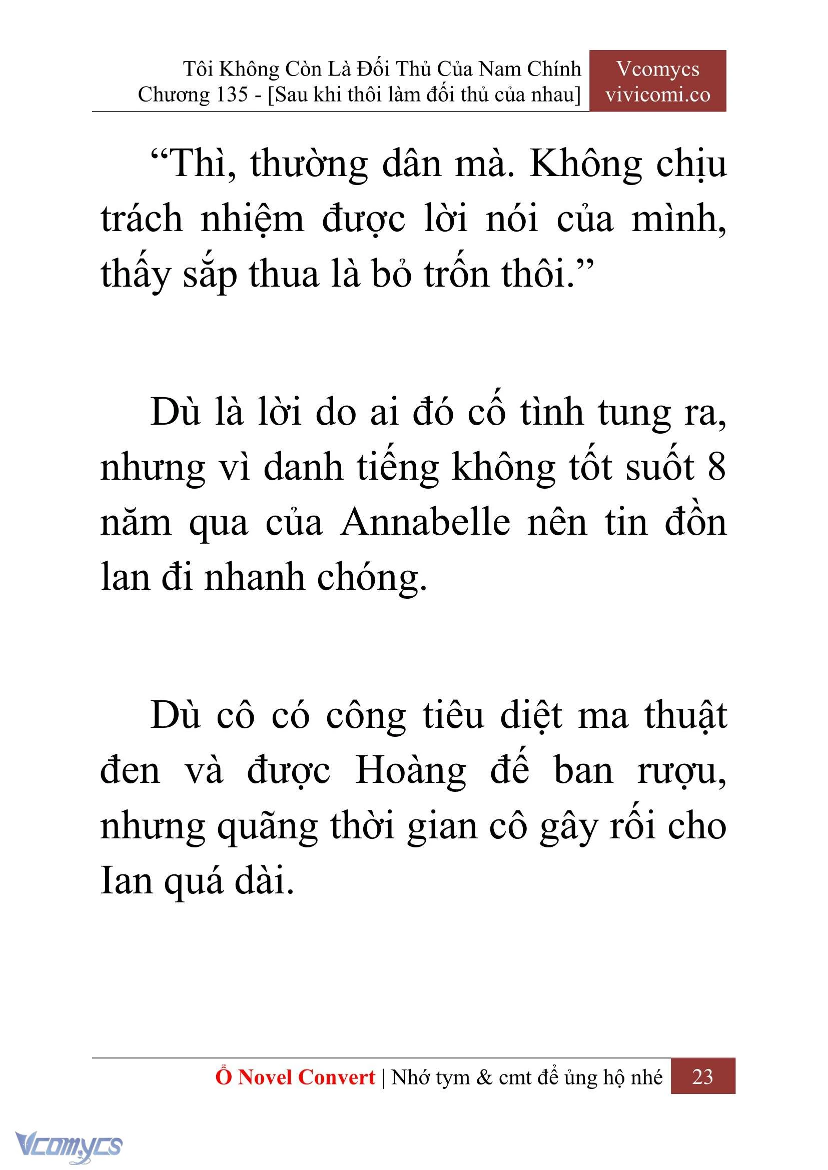 [Novel] Tôi Không Còn Là Đối Thủ Của Nam Chính Chapter  135 - 25