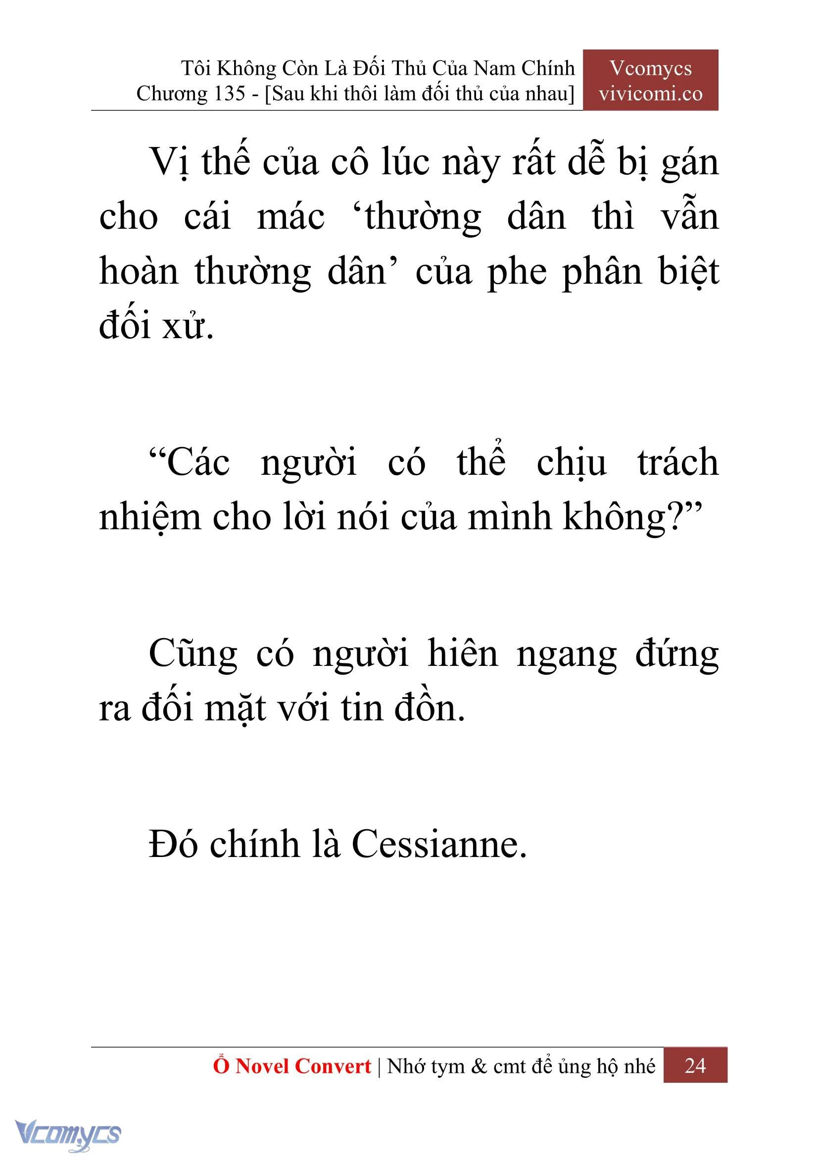 [Novel] Tôi Không Còn Là Đối Thủ Của Nam Chính Chapter  135 - 26